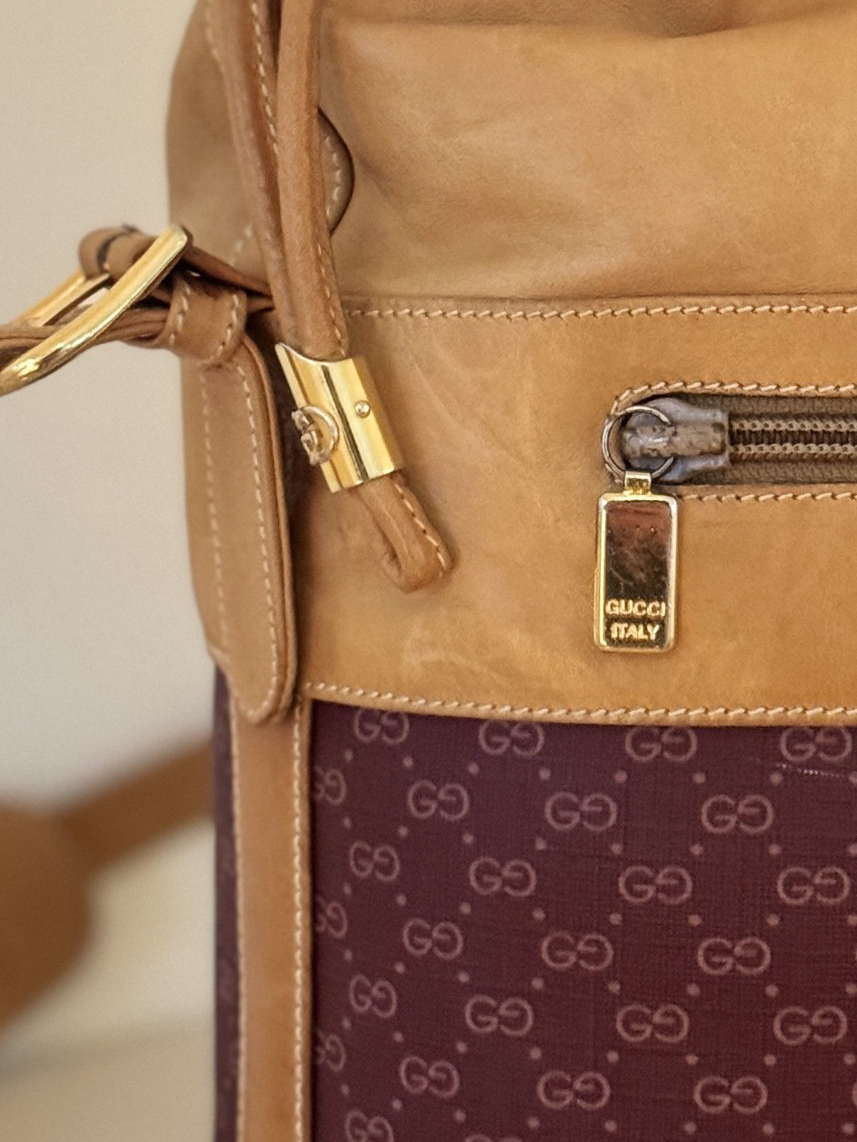 Gucci Vintage Gucci GG Monogram Bucket Bag (80s/90s) Size ONE SIZE - 13 Thumbnail