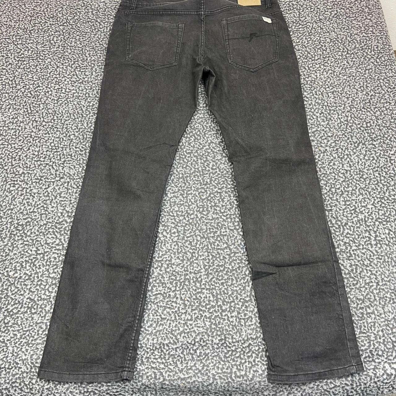 Other Footprint Manufacture Jeans Men 36x33 Black Denim Pants Size US 36 / EU 52 - 2 Thumbnail