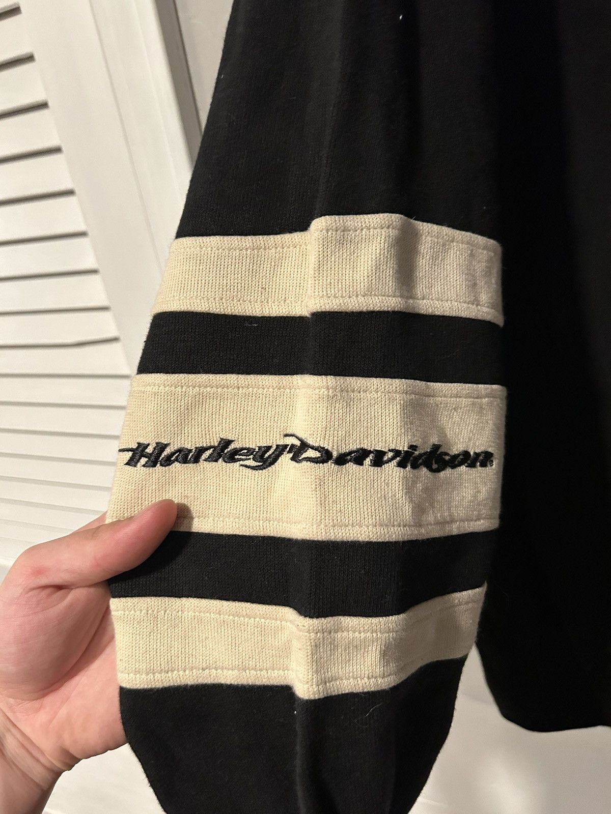 Harley Davidson Vintage Harley Davidson Heavy Collar Sweater Baggy Oversize Size US L / EU 52-54 / 3 - 4 Thumbnail