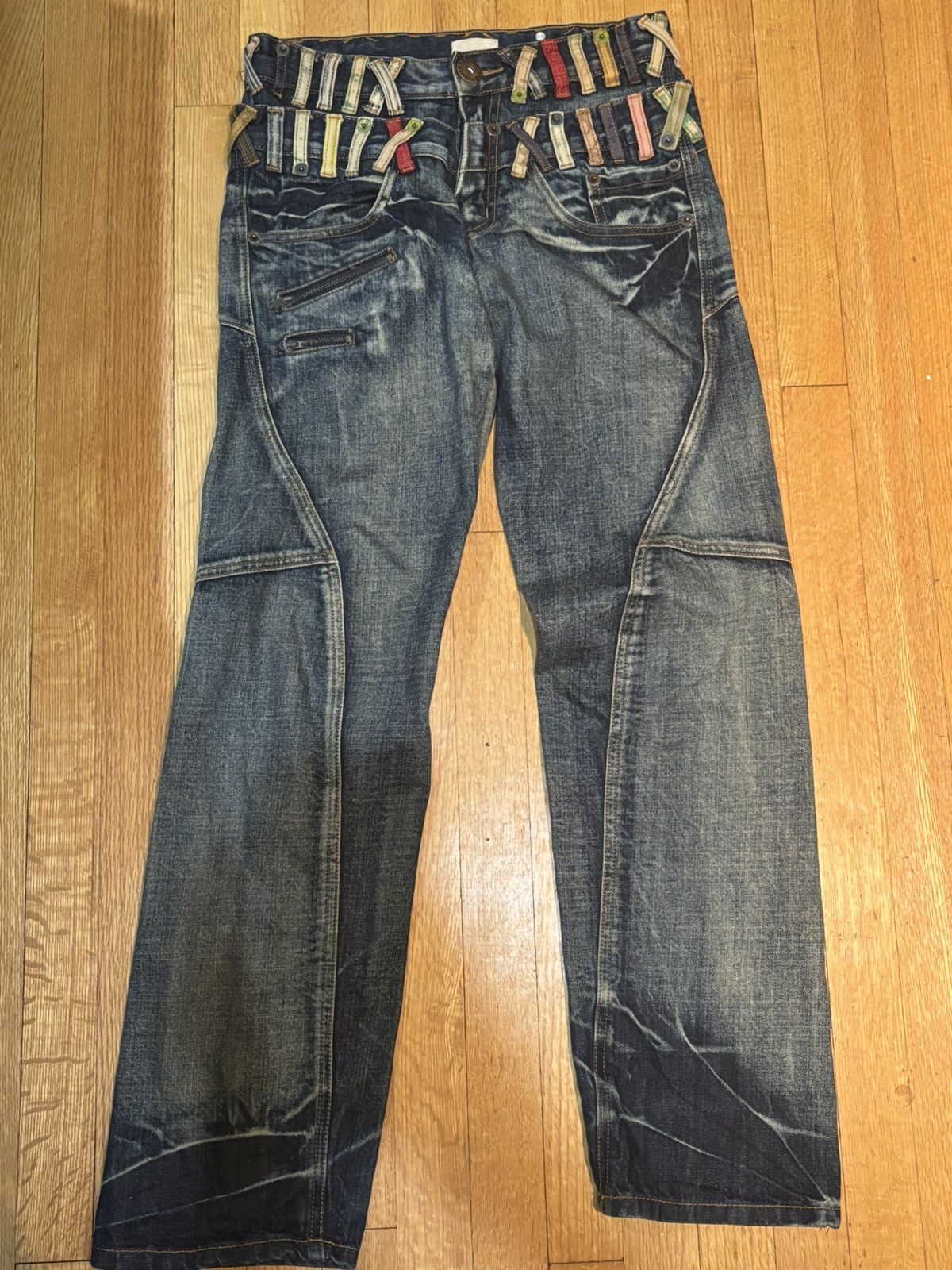 Other Ppfm style double waist jeans Size US 28 / EU 44 - 1 Thumbnail