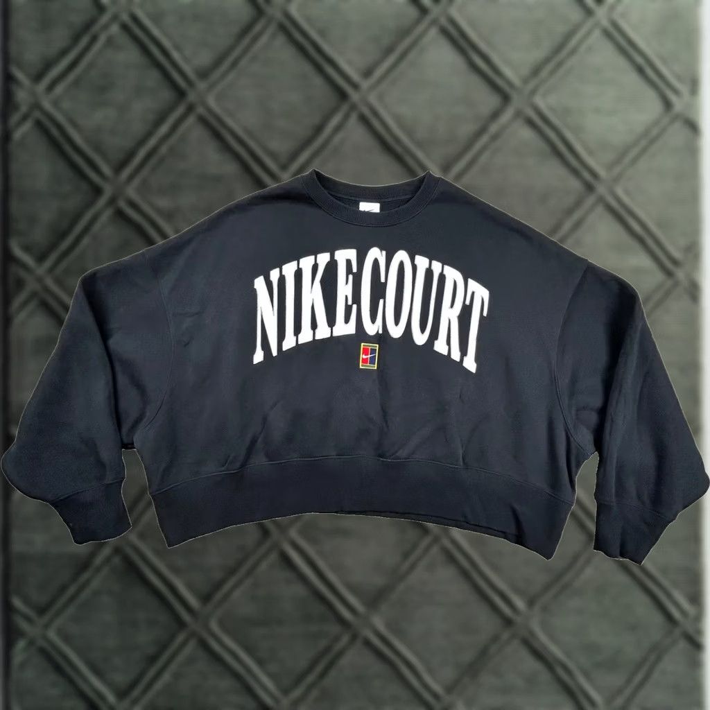 Nike Nike Court Sweatshirt Womens L Oversized Tennis Embroidered Heritage Phoenix Vintage: No Size L / US 10 / IT 46 - 1 Thumbnail