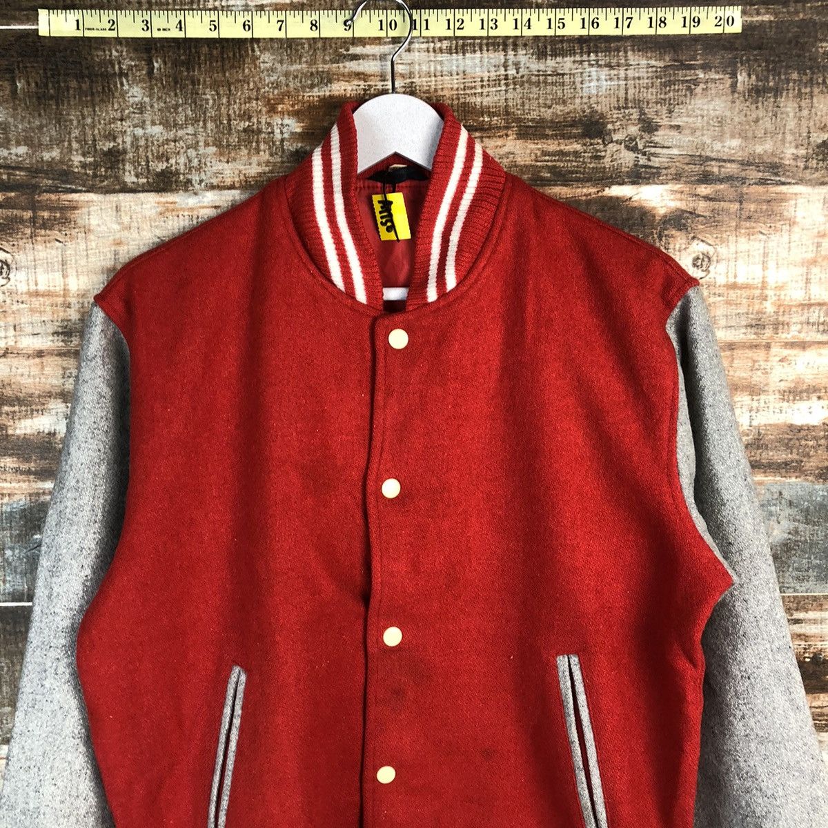 Japanese Brand Japan vintage plain Red Bomber varsity Jacket #A1756 Size US M / EU 48-50 / 2 - 5 Thumbnail