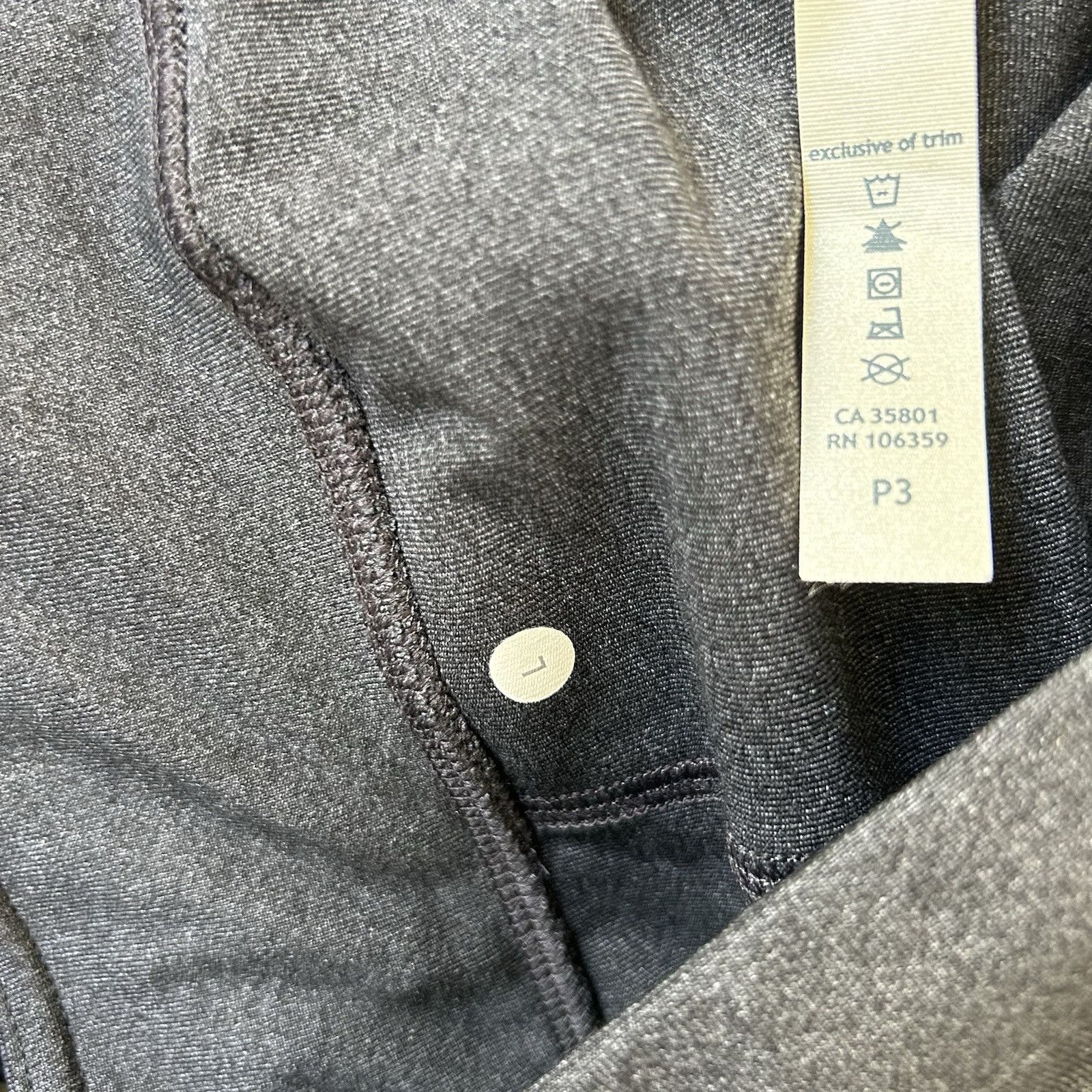 Lululemon Lululemon Mens Gray Jogger Pants Drawstring Zip Pockets Tape Size US 40 / EU 56 - 12 Thumbnail