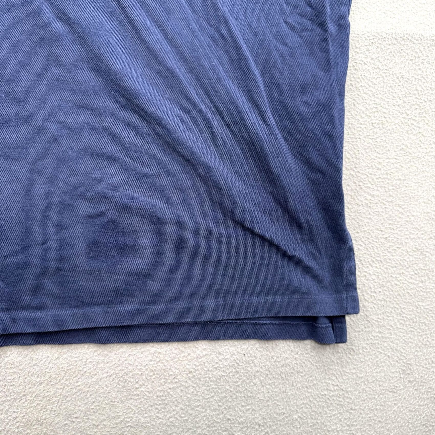 Polo Ralph Lauren Polo Ralph Lauren Polo Shirt Mens 2XL Blue Solid Cotton Pony Logo Top Casual Size US XXL / EU 58 / 5 - 7 Thumbnail