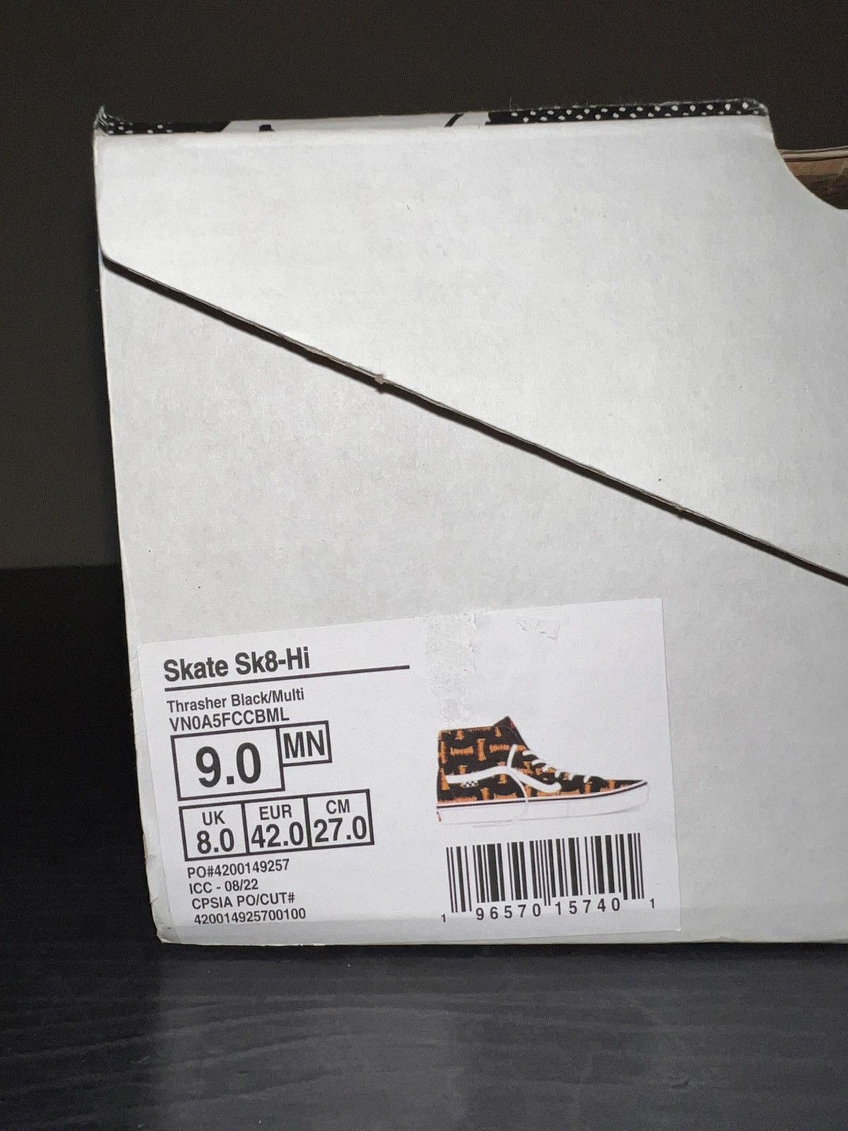 Vans Vans x Thrasher Skate Sk8-Hi Size 9 Size US 9 / EU 42 - 10 Thumbnail