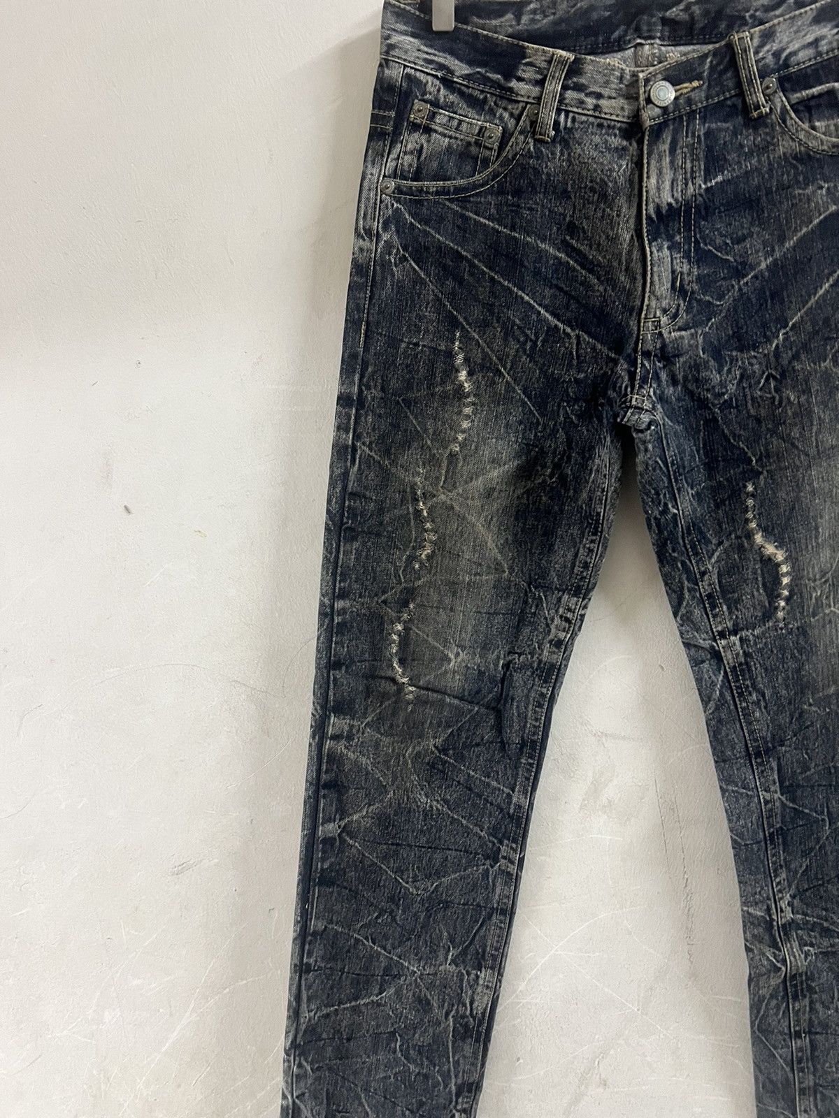4GSELLER × Japanese Brand BACK FORTH DISTRESSED DENIM PANT Size US 31 - 3 Thumbnail