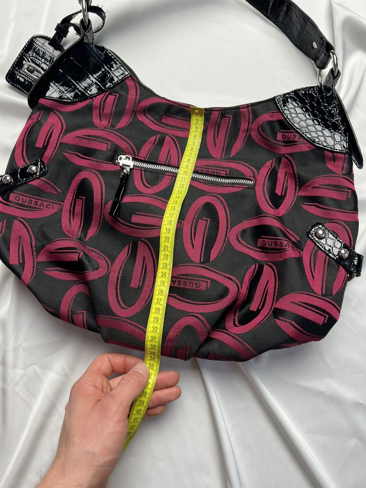 Guess GUSSACI vintage monogram bag Size ONE SIZE - 6 Thumbnail