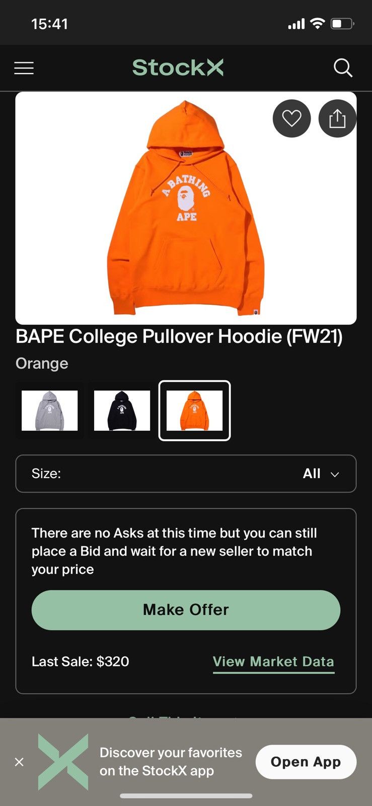 Bape Bape Collage Logo Orange Hoodie A Bathing Ape Size US S / EU 44-46 / 1 - 24 Thumbnail