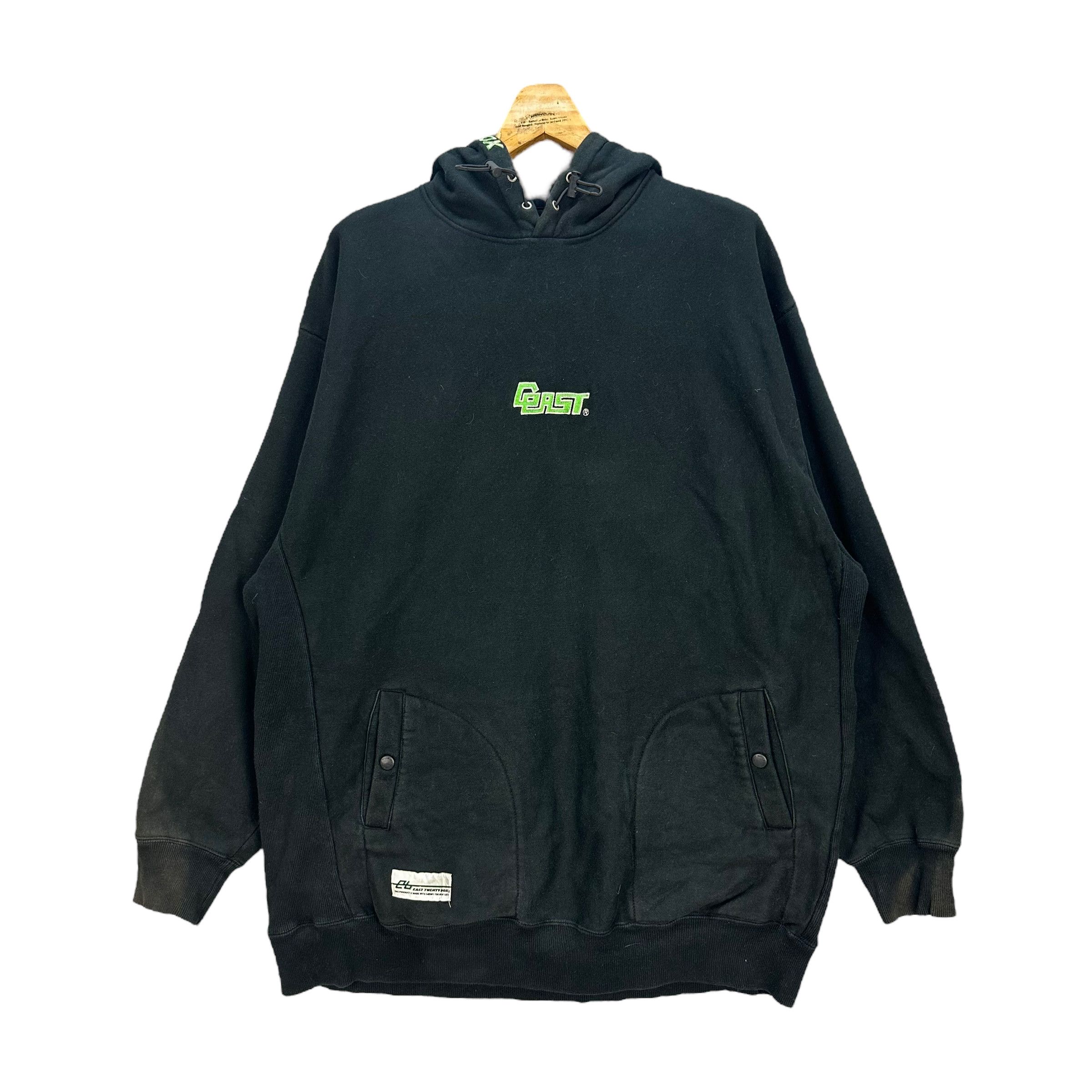 Japanese Brand TRASHED🔥 EAST 20 BOX OVERSIZED HOODIES #8026-197 Size US XL / EU 56 / 4 - 1 Thumbnail