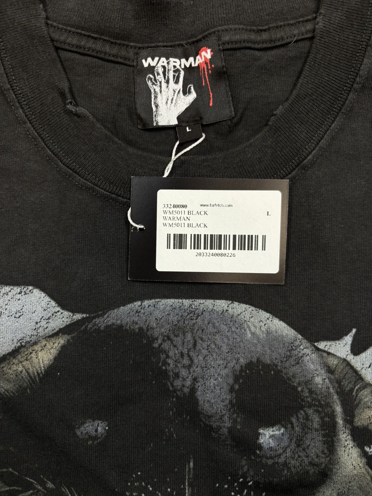 Vintage Warman Rottweiler Unleashed Dark Graphic T-Shirt, Black Size US L / EU 52-54 / 3 - 7 Thumbnail
