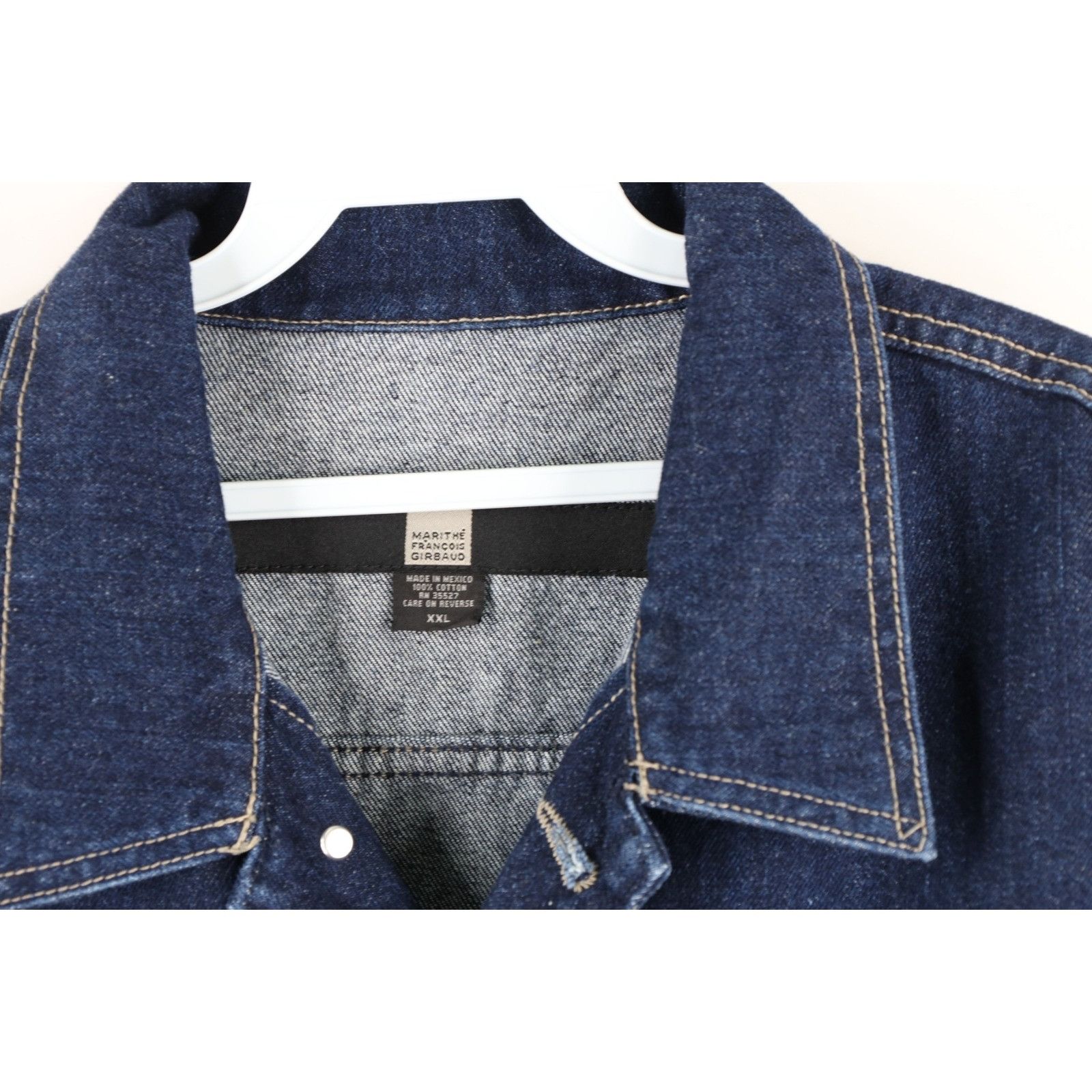 Marithe + Francois Girbaud × Vintage NOS Vintage 90s Marithe Francois Girbaud Denim Jacket Size US XXL / EU 58 / 5 - 5 Thumbnail