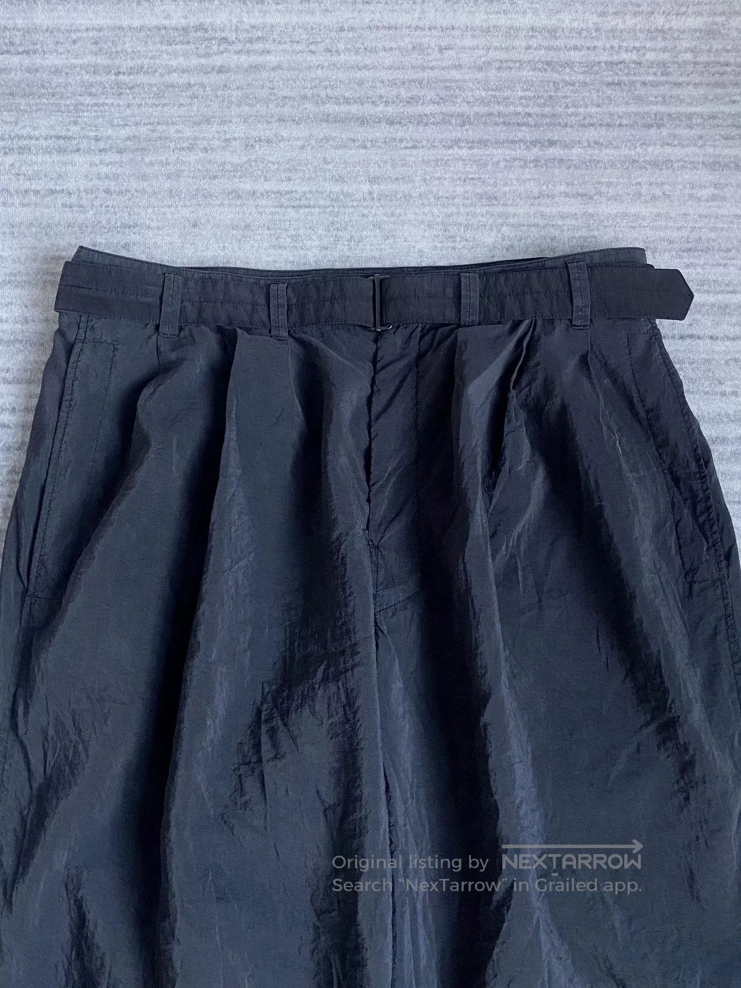 Lemaire Dry Silk Belted Wide Leg Pants.