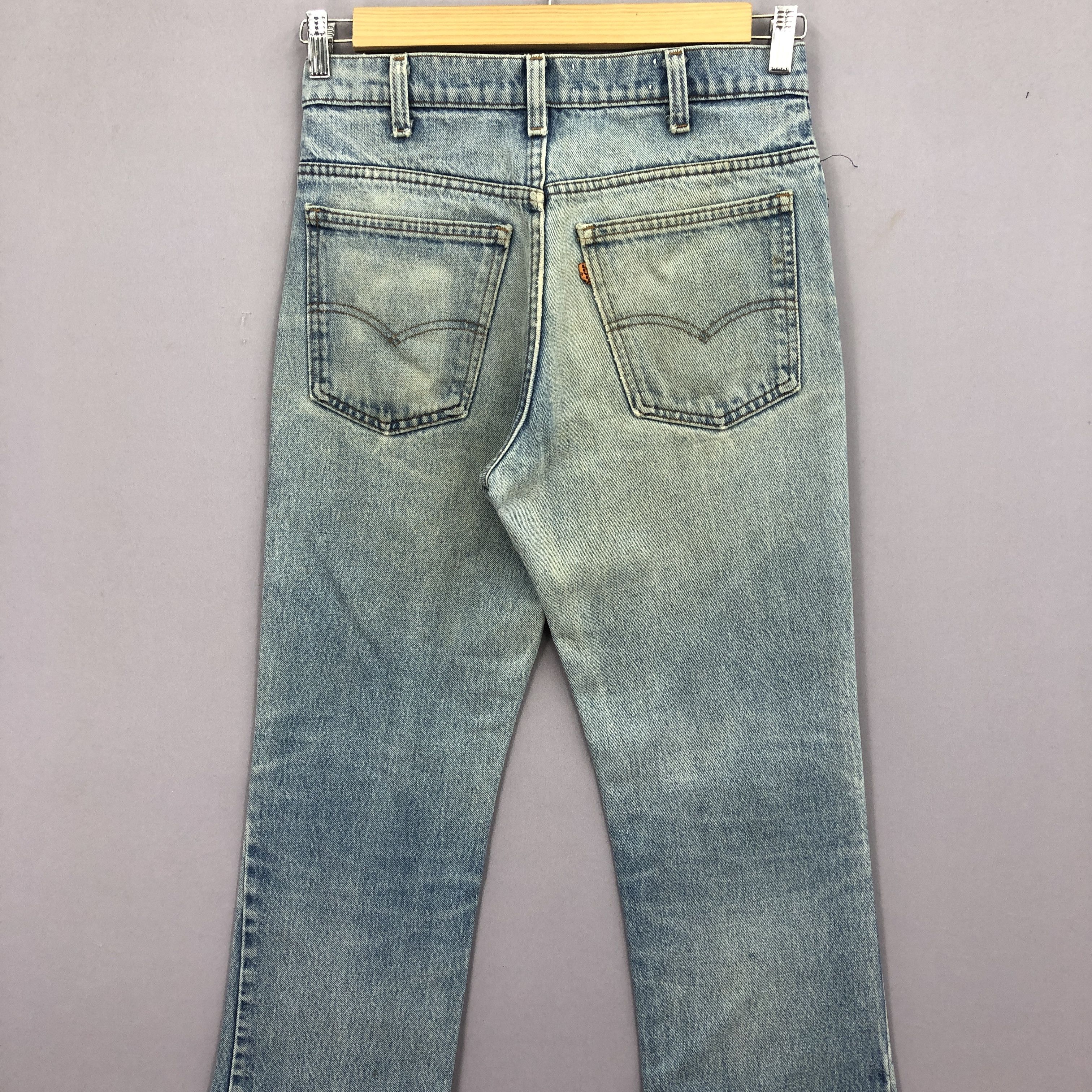Levi's Vintage Levis Flare Orange Tab Jeans Dirty Levis Faded Denim Size US 30 / EU 46 - 4 Thumbnail