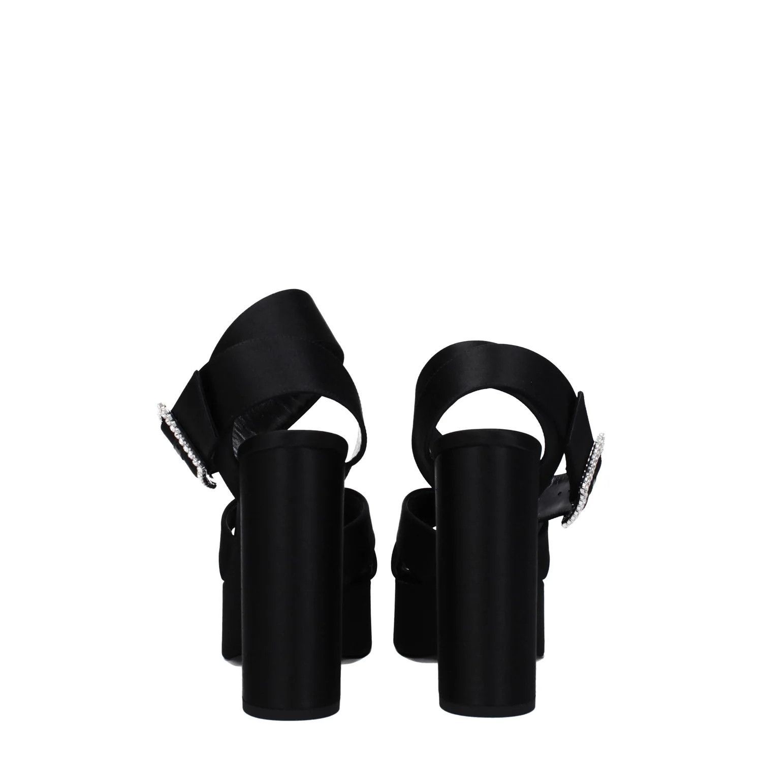 Saint Laurent Paris ob1o1e1124 Satin Sandals in Black Size US 10 / IT 40 - 5 Thumbnail