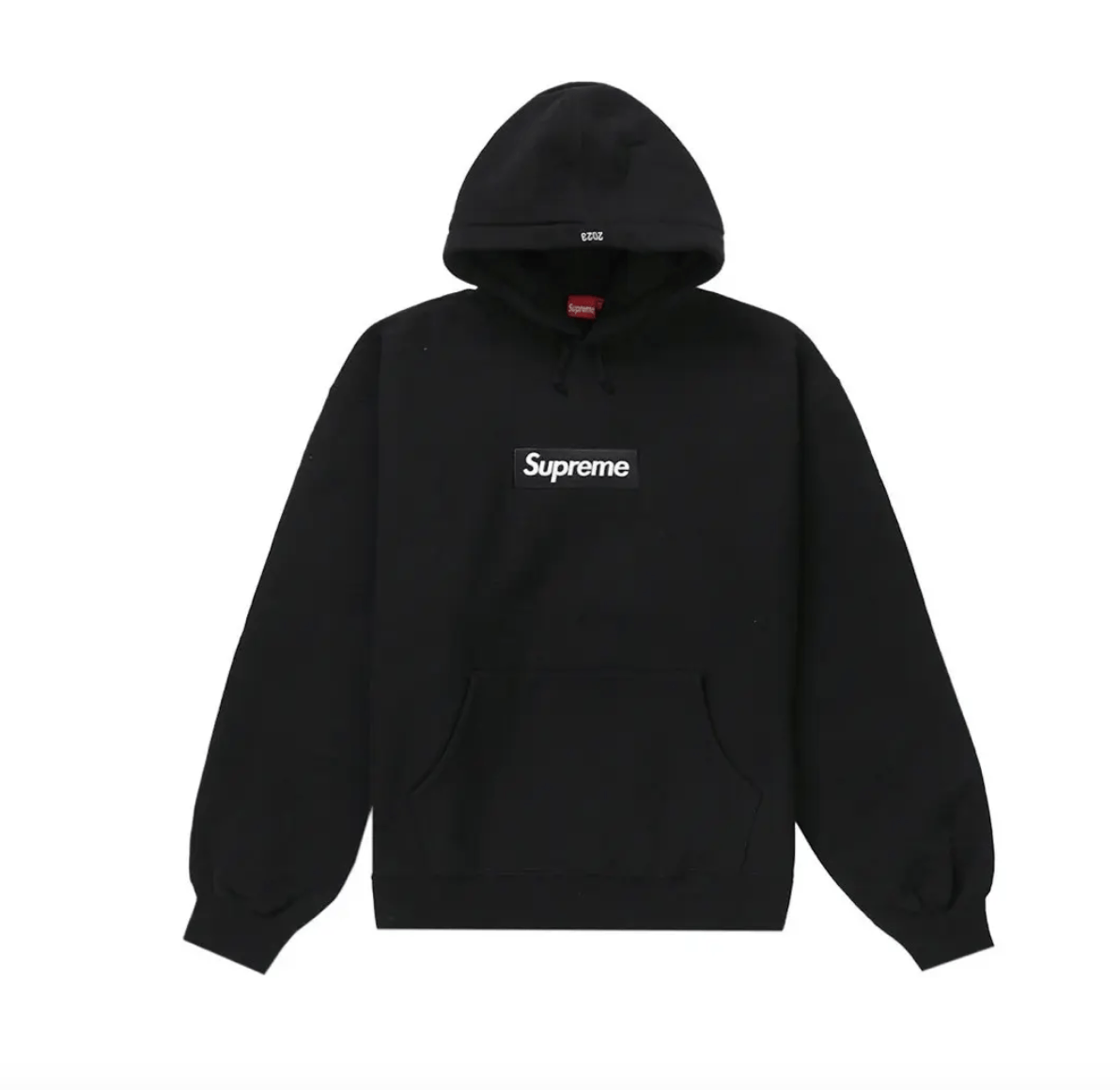 image of Supreme Box Logo Hooded Sweatshirt (Fw23) in Black, Men's (Size Medium)