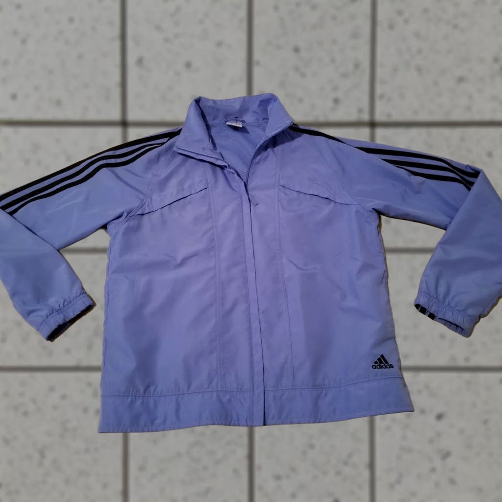 Adidas adidas Womens Jacket M Medium Purple Athletic Gym Workout Windbreaker Size M / US 6-8 / IT 42-44 - 1 Thumbnail