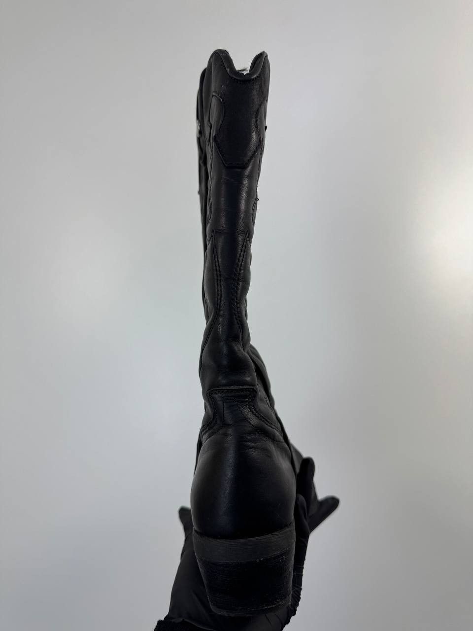 Steve Madden Steve Madden Black Leather Cowboy Boots Womens Size 6 EU 36 Size US 6 / IT 36 - 4 Thumbnail