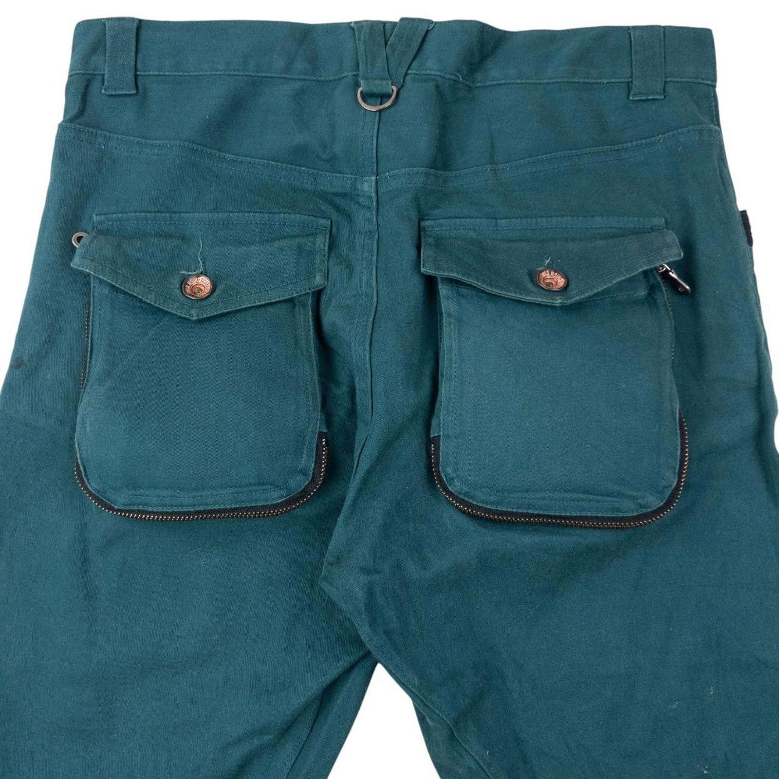 Other Vintage 2000s PPFM Curved Stacked Leg Cargo Trousers W31 Size US 32 / EU 48 - 5 Thumbnail
