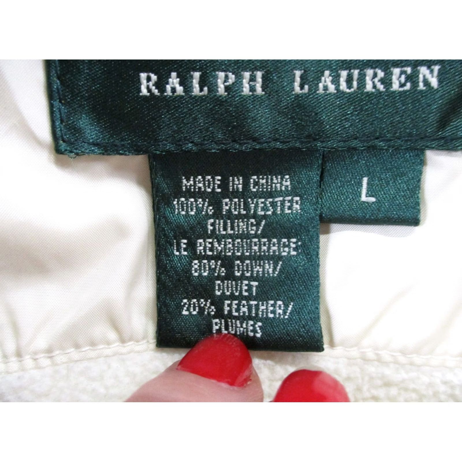 Ralph Lauren Lauren Ralph Lauren Vest Jacket Womens L White Down Puffer Performance Active Vest Size L / US 10 / IT 46 - 7 Thumbnail