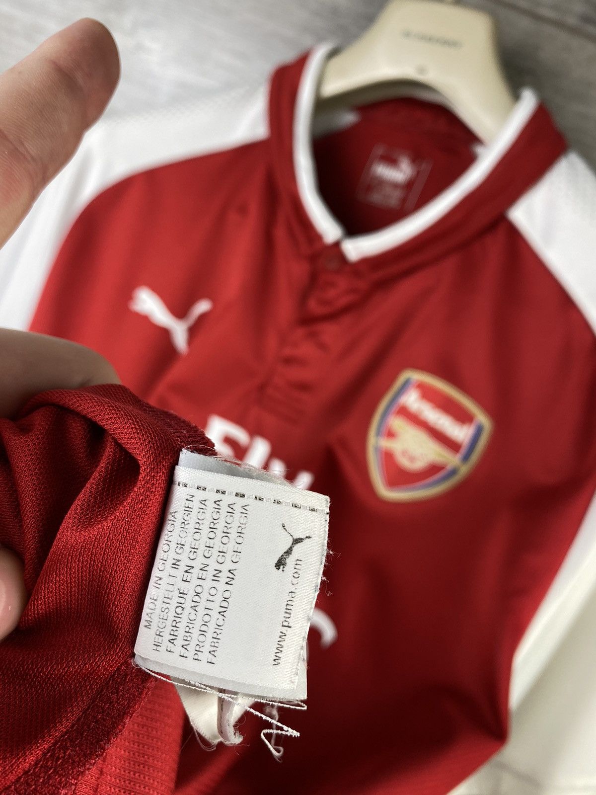 Puma × Vintage 🔥Vintage Arsenal Puma Soccer size XXL Size US XXL / EU 58 / 5 - 14 Thumbnail