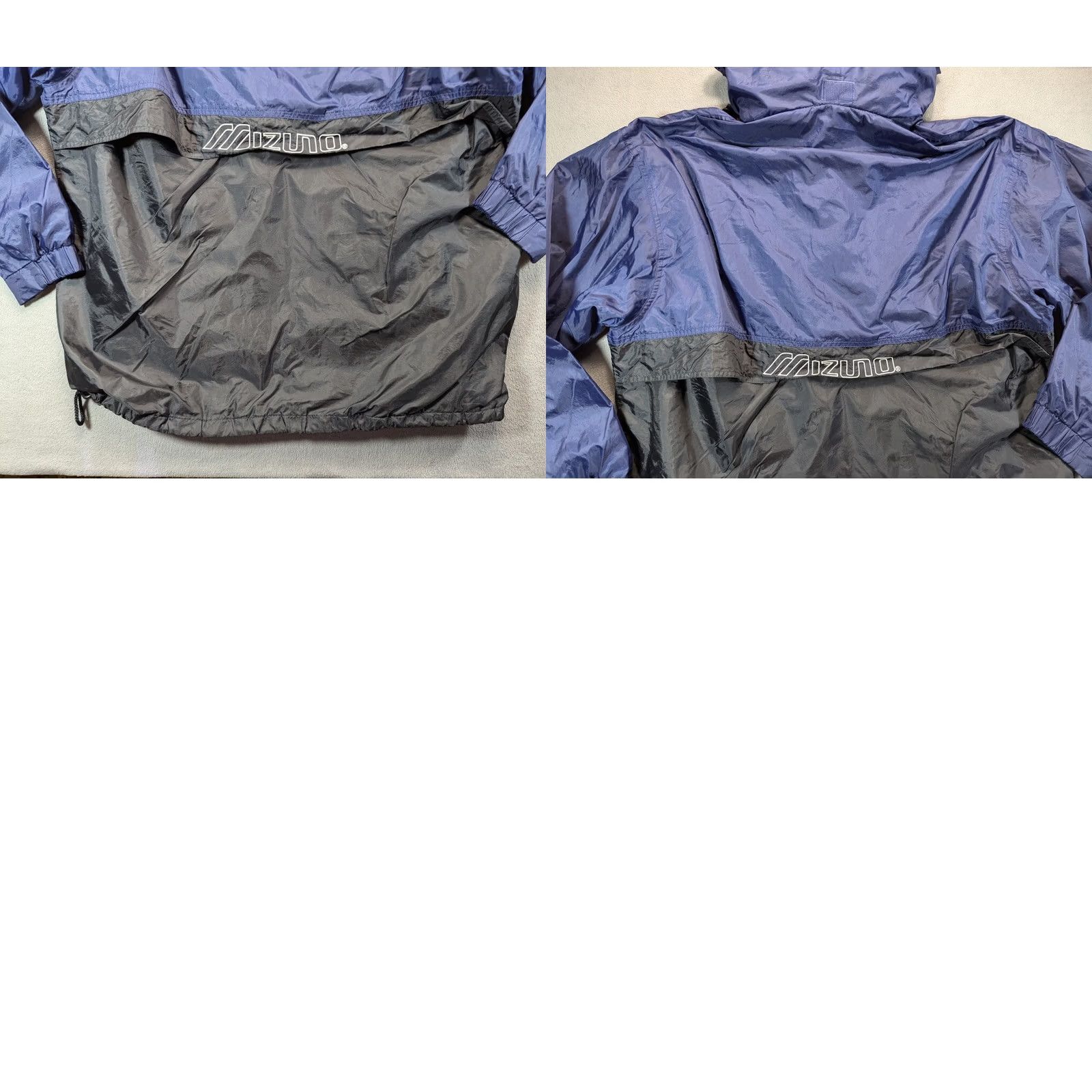 Mizuno Mizuno Windbreaker Hooded Training Black Blue size XL Mens Size US XL / EU 56 / 4 - 11 Thumbnail