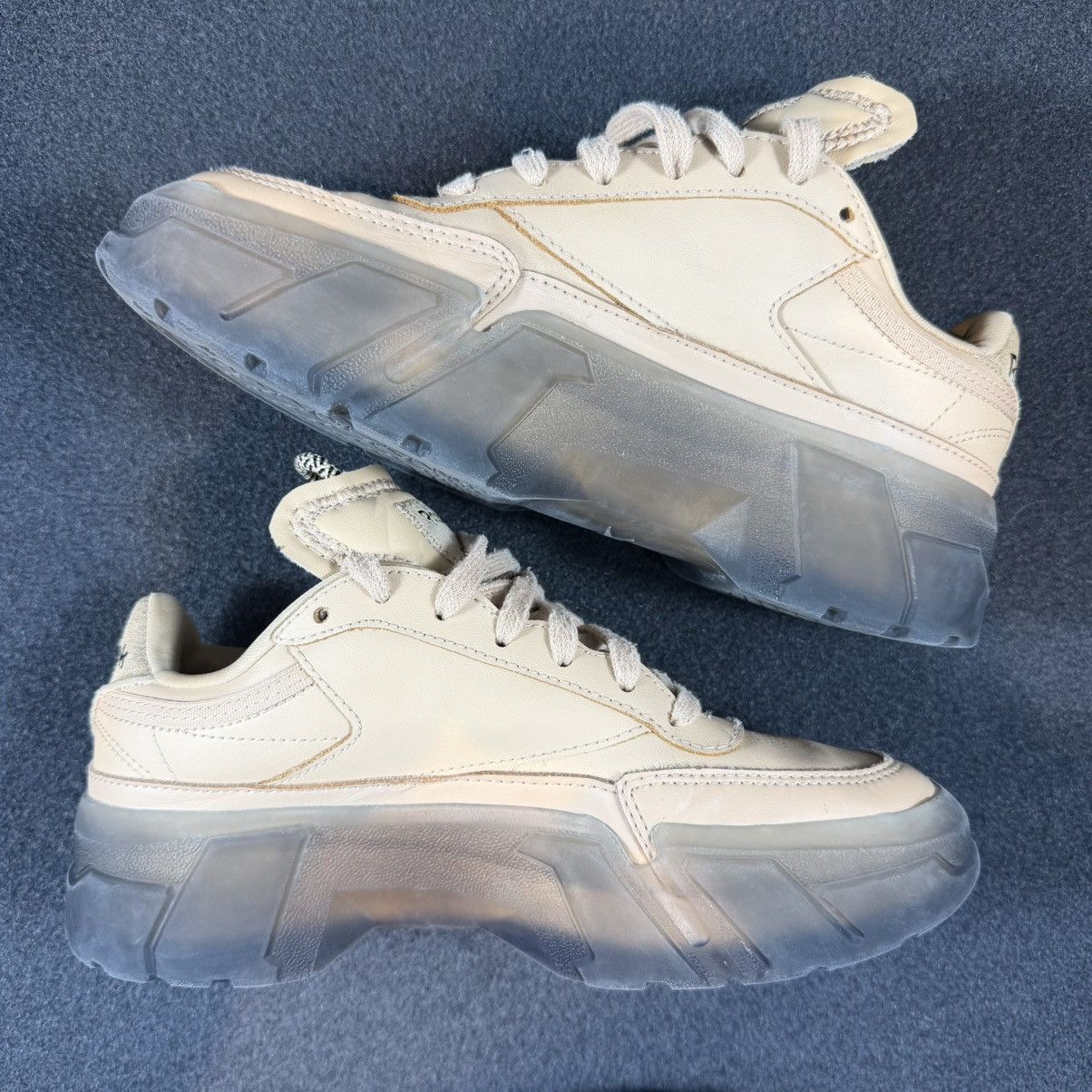 Reebok Reebok Club C Cardi B Womens Beige Black Sneakers Size US 4 / IT 34 - 3 Thumbnail