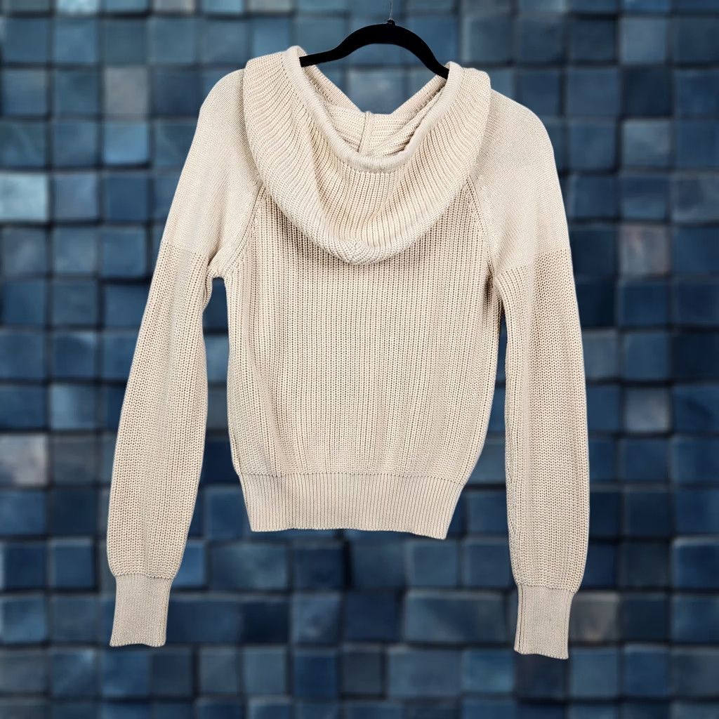 Heartloom Heartloom Women Ivory Pull over Long Sleeve Hoodie Sweater Size S Size S / US 4 / IT 40 - 1 Thumbnail