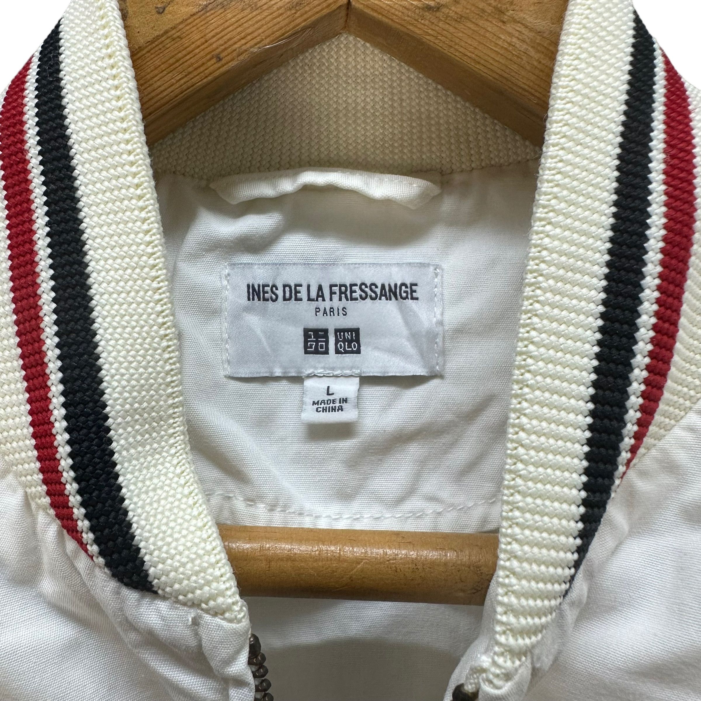 Uniqlo UNIQLO X INES DE LA FRESSANGE PARIS WHITE BOMBER #8758-025 Size L / US 10 / IT 46 - 6 Thumbnail
