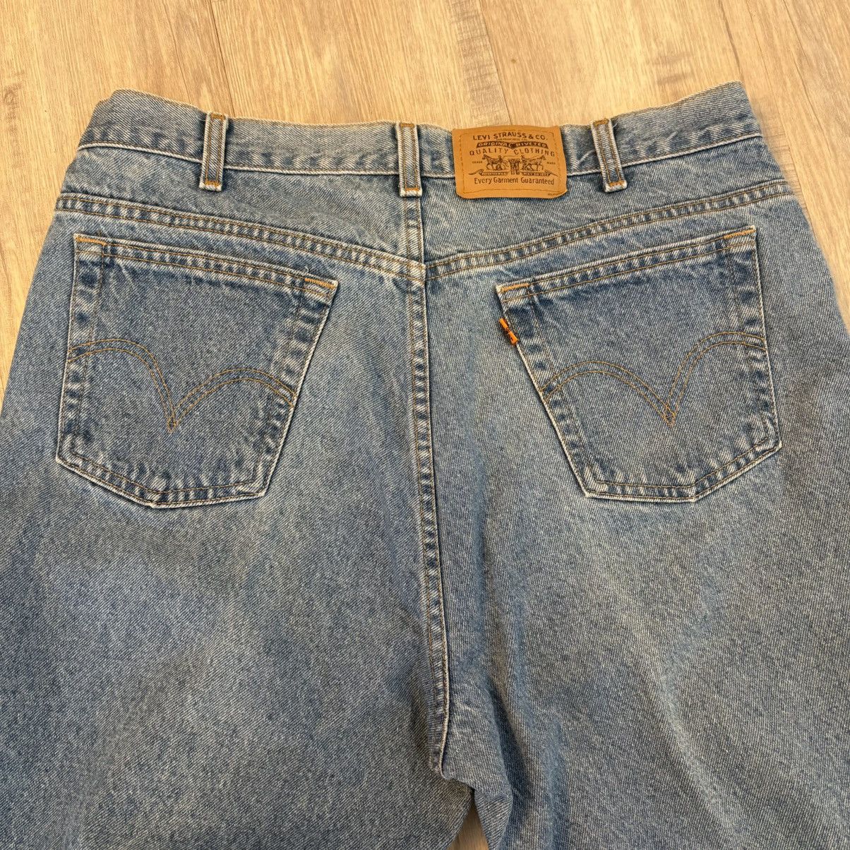 Levi's × Vintage Vintage Orange Tab Levi’s 619 🇨🇦 Made Size US 35 - 3 Thumbnail