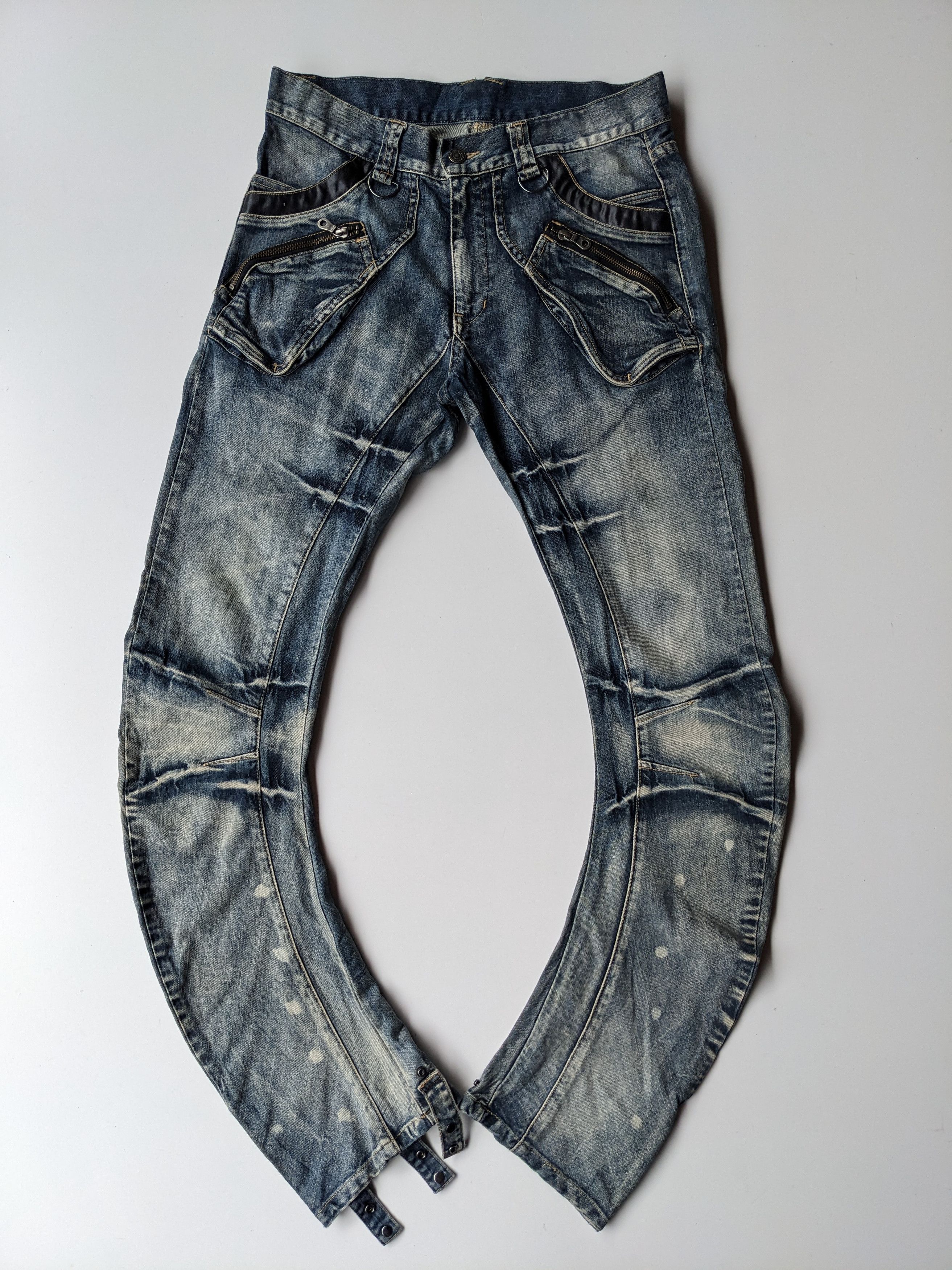 PPFM PPFM curve leg seditionaries punk jeans Size US 31 - 1 Thumbnail