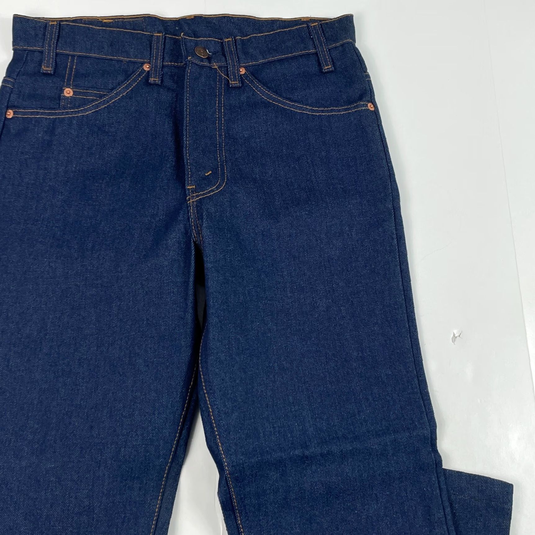 Levi's VINTAGE Levi's 508 Jeans Mens 32 x 30 Blue Orange Tab Straight Leg Denim 70s USA Mens Jeans Size US 32 / EU 48 - 3 Thumbnail
