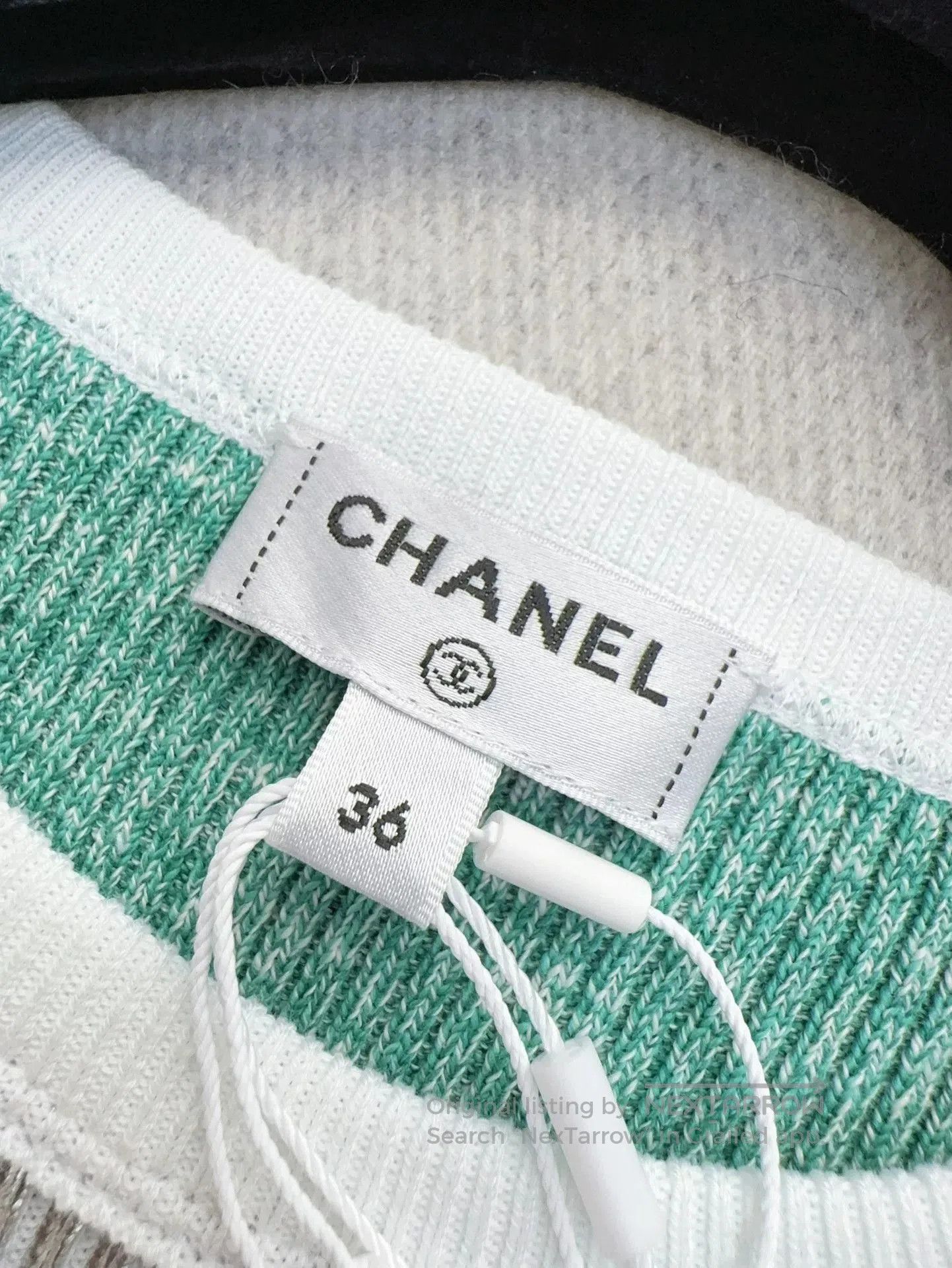 Chanel chanel 25c silver knit short sleeve top. Size US S / EU 44-46 / 1 - 6 Thumbnail