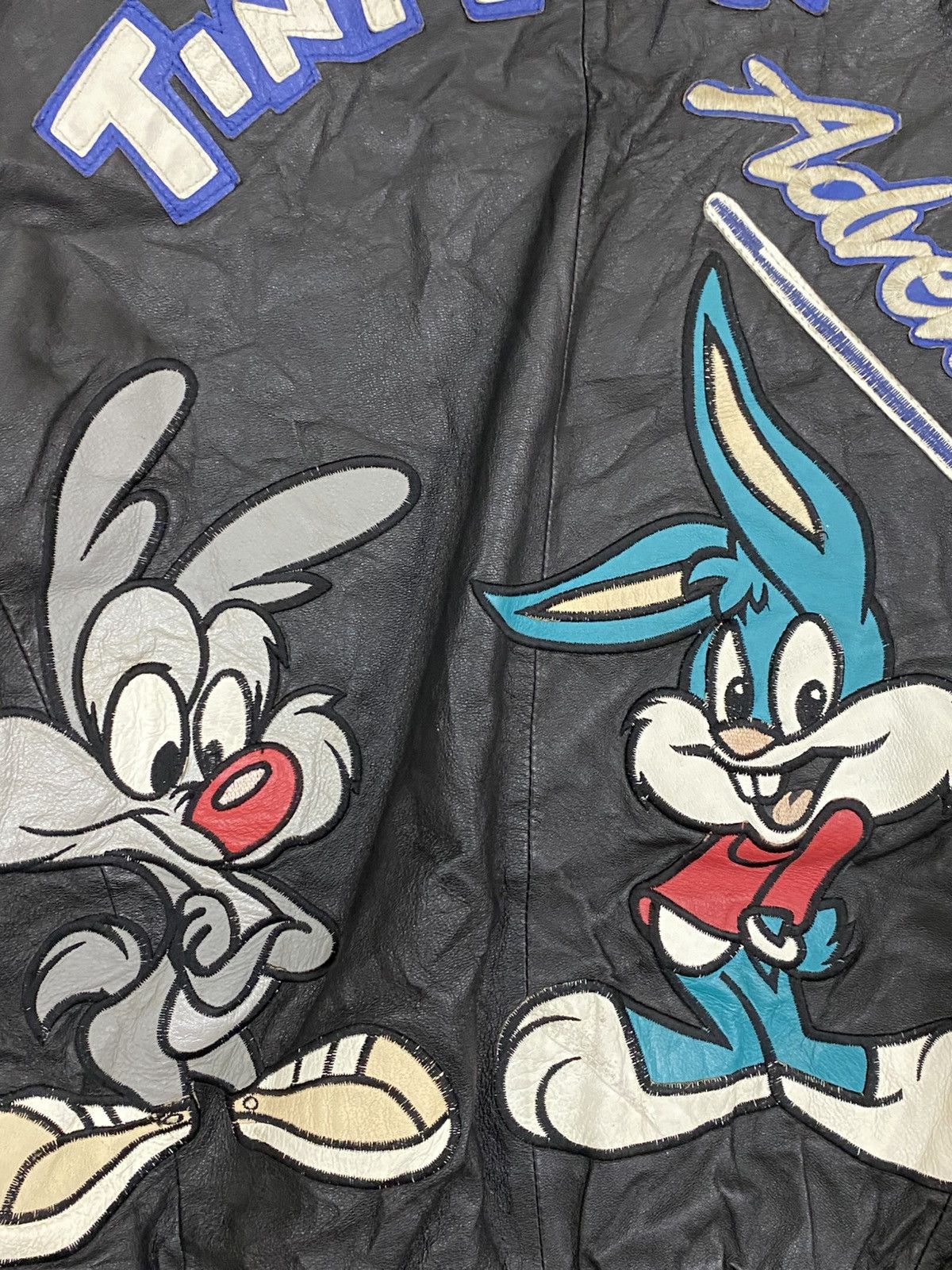 Warner Bros Rare Vtg 90s Montana Toons “Tiny Toon Adventures” Leather Size US L / EU 52-54 / 3 - 9 Thumbnail
