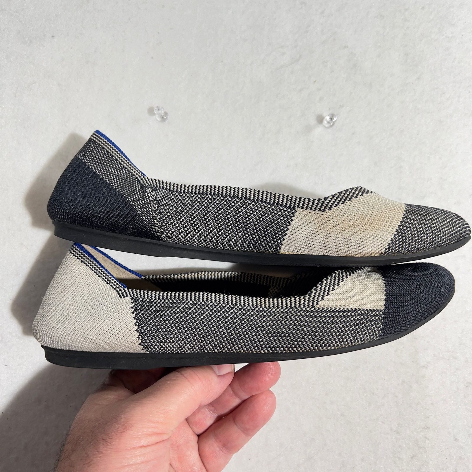 Other Rothy's Captoe Comfort Ballet Flats W8.5 Black NO INSOLES Size US 8.5 / IT 38.5 - 2 Thumbnail