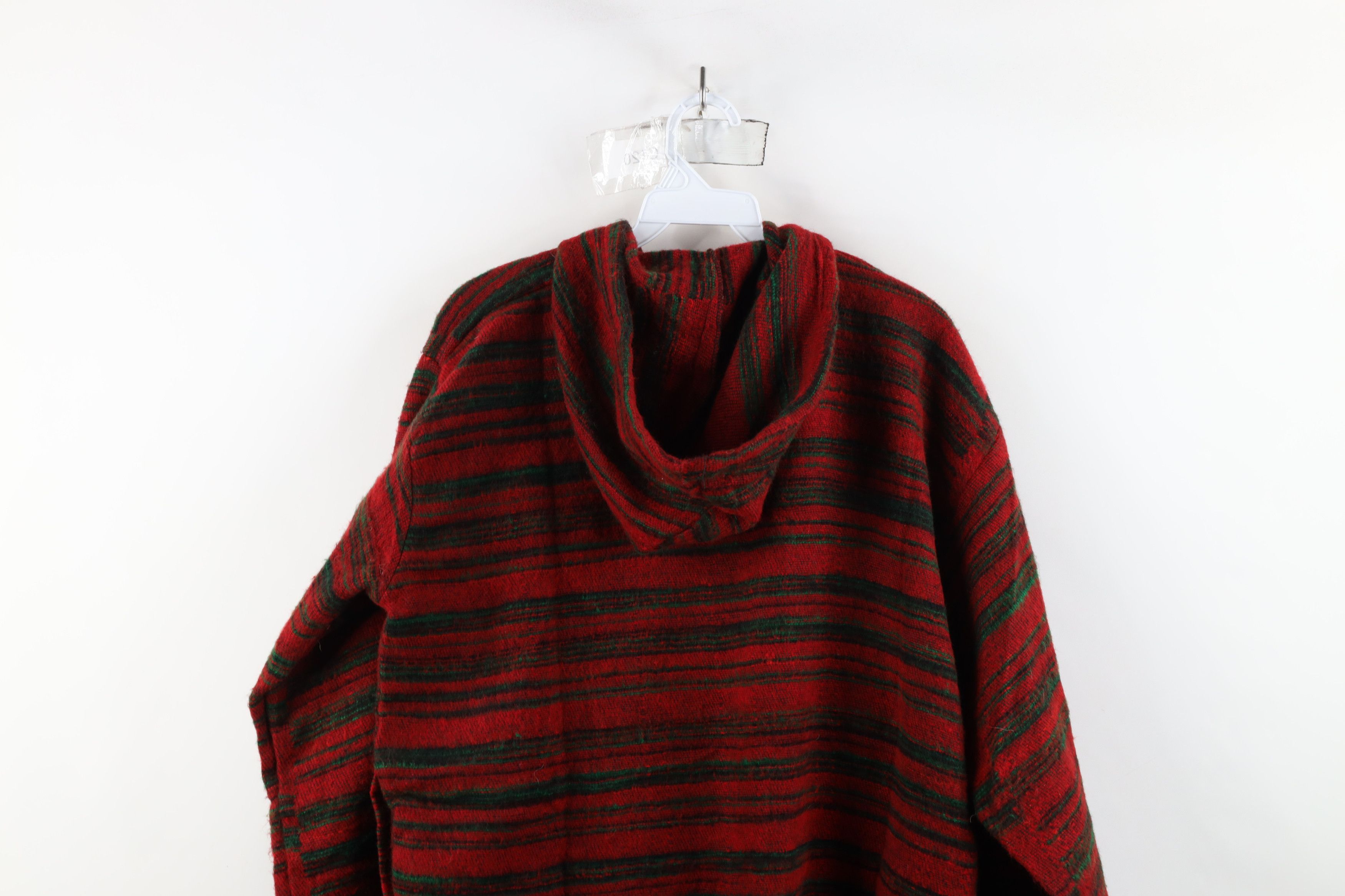 Vintage Vintage 90s Streetwear Fringed Button Hoodie Sweatshirt Size US XL / EU 56 / 4 - 11 Thumbnail