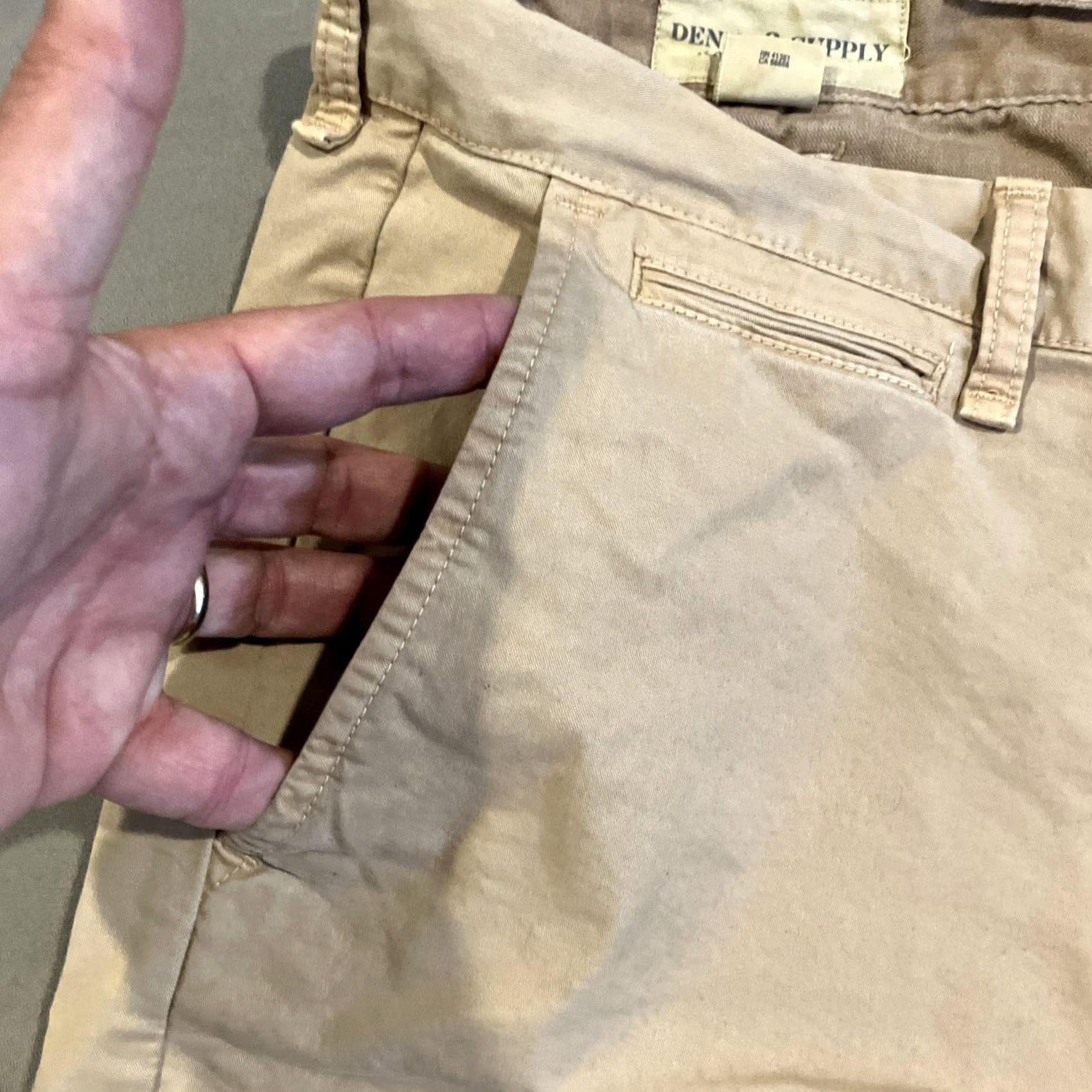 Ralph Lauren VINTAGE Denim & Supply Ralph Lauren Khaki Chino Pants 40 26 Beige Men Regular 40x26 Pants Mens Size US 40 / EU 56 - 6 Thumbnail