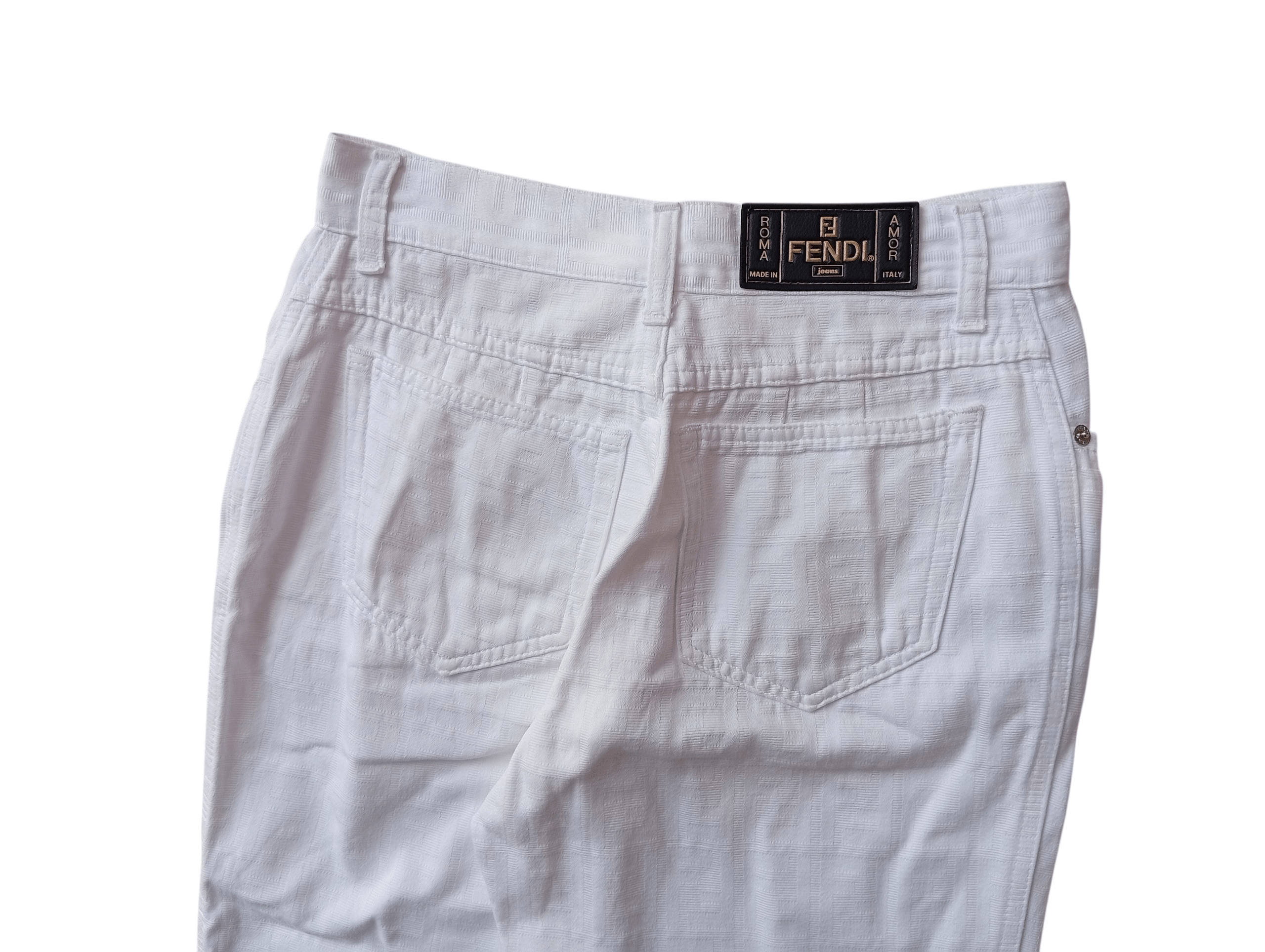 Fendi Fendi white monogram short pants Size 28" / US 6 / IT 42 - 5 Thumbnail