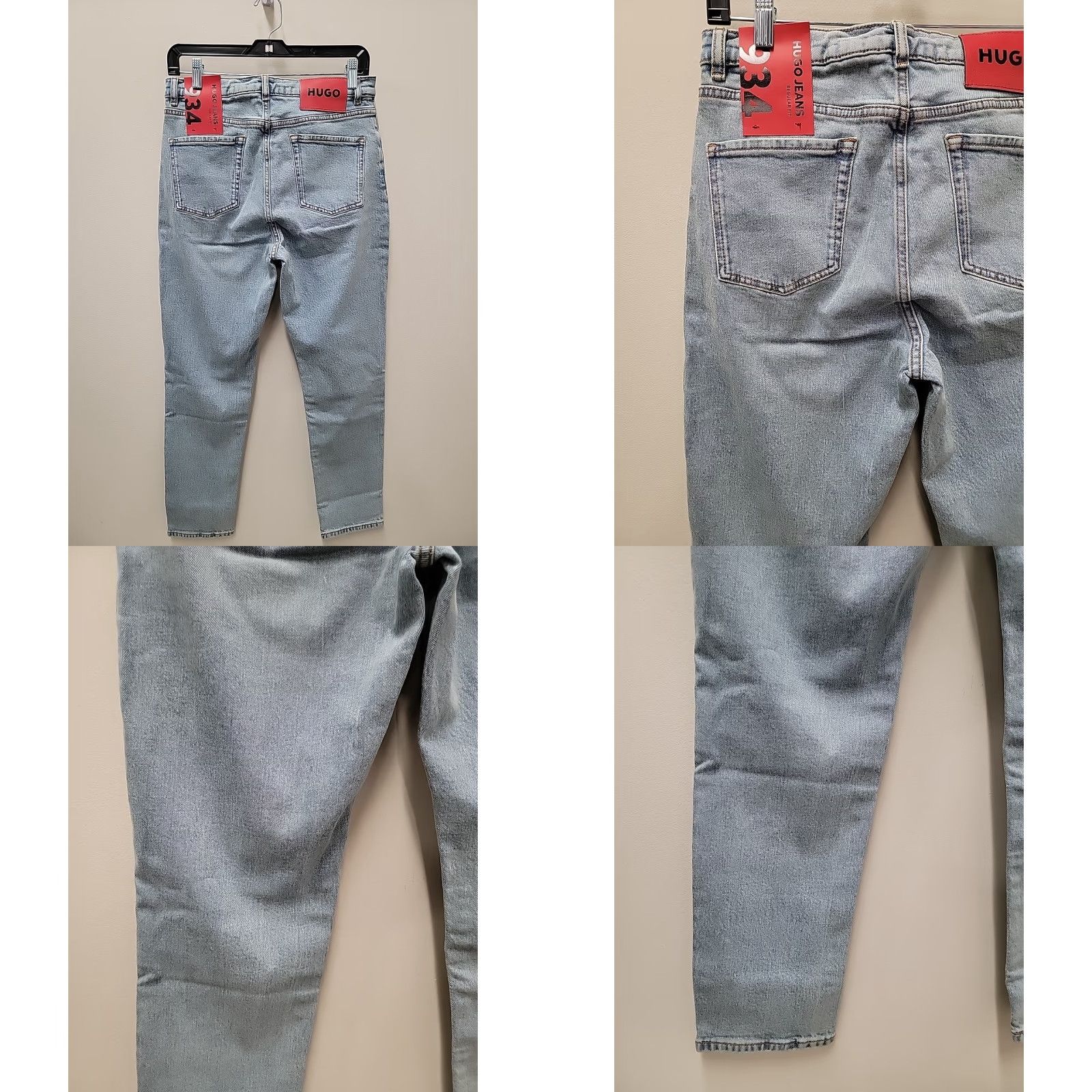 Hugo Boss NWT HUGO BOSS Jeans 29x32 Regular Fit 5-Pocket Denim Blue Mens Regular Fit Stretch 934 Size 29x32 Size US 29 - 8 Thumbnail