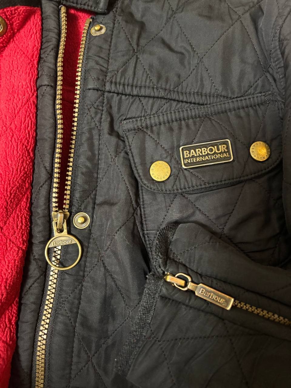 Barbour Barbour International Quilted Belted Jacket Black/Red Size M / US 6-8 / IT 42-44 - 8 Thumbnail