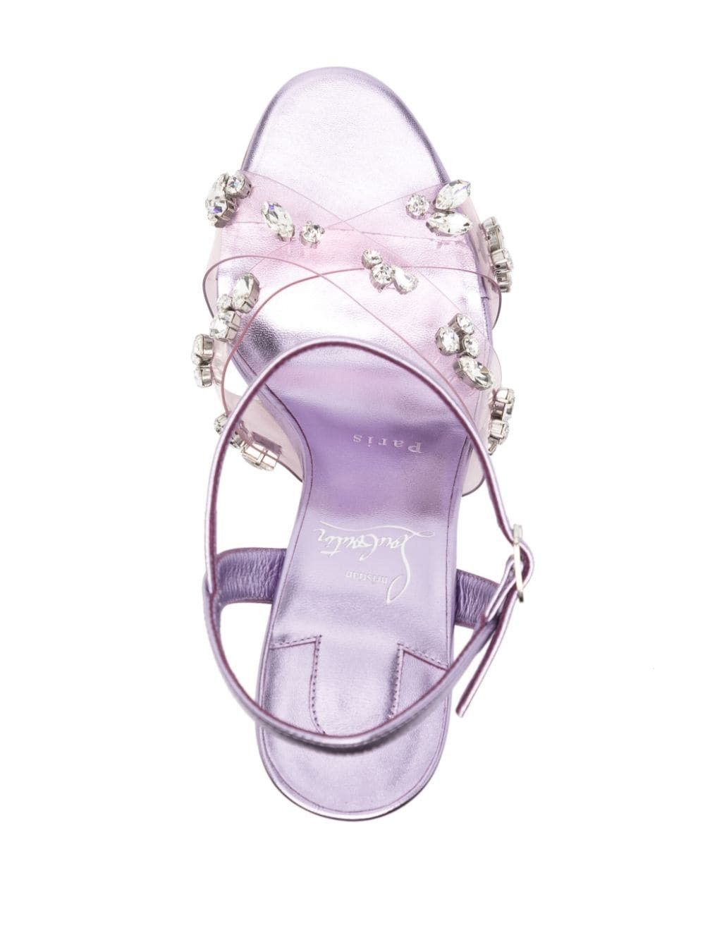 Christian Louboutin o1s1wg111025 Heels in Purple Size US 10 / IT 40 - 3 Thumbnail