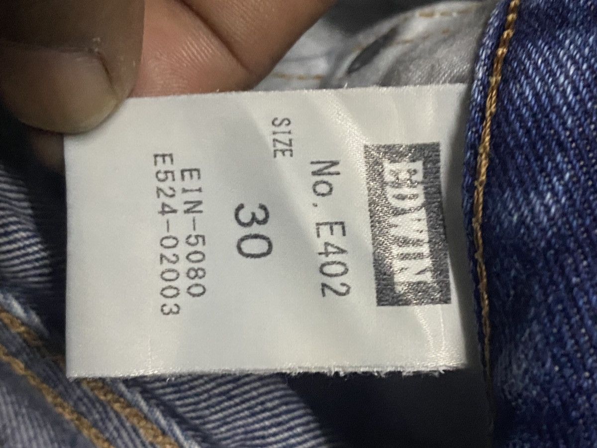 Japanese Brand Vintage Japanese Edwin 402Mud Wash Distressed Jeans Size US 30 / EU 46 - 15 Thumbnail