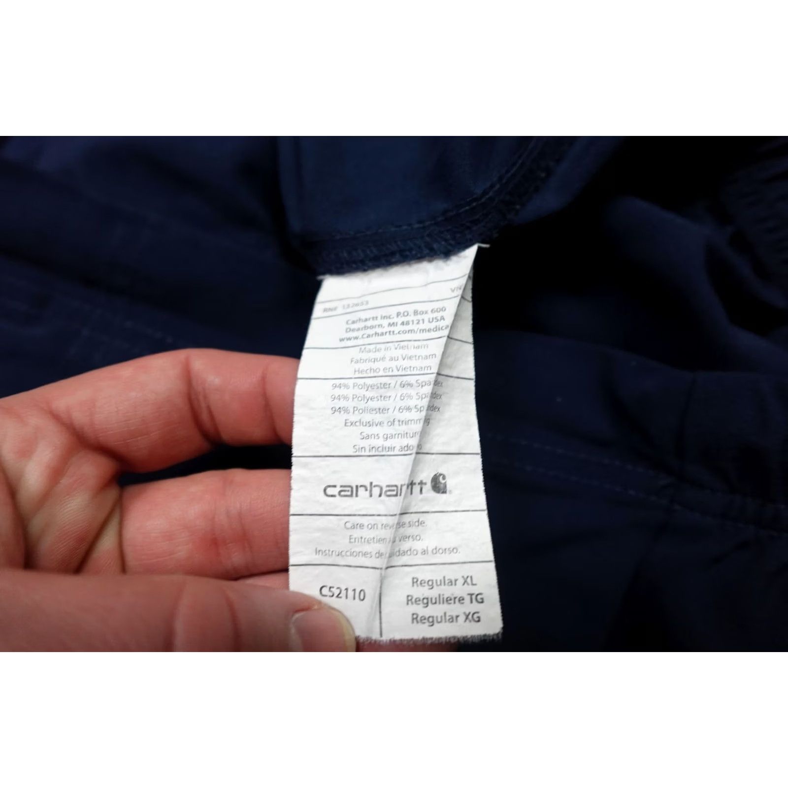 Carhartt Carhartt Cargo Pants Mens 42x30 Blue Workwear Elastic Waist Pockets Trousers Regular XL Size US 36 / EU 52 - 7 Thumbnail