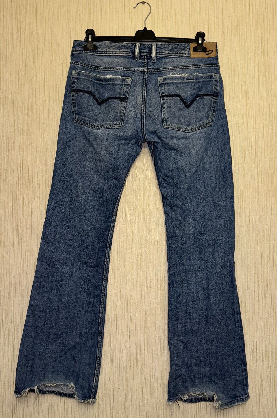Diesel × Vintage Diesel vintage boot cut flare distressed denim pants Y2K Size US 31 - 1 Thumbnail