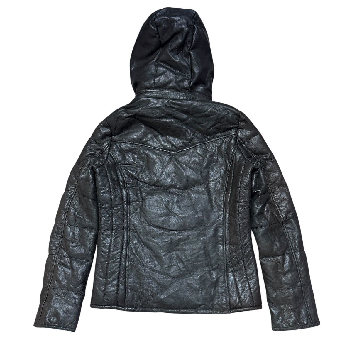 AZ by junhashimoto Az Junhashimoto Lamb Leather Puffer Jacket Size US M / EU 48-50 / 2 - 2 Thumbnail