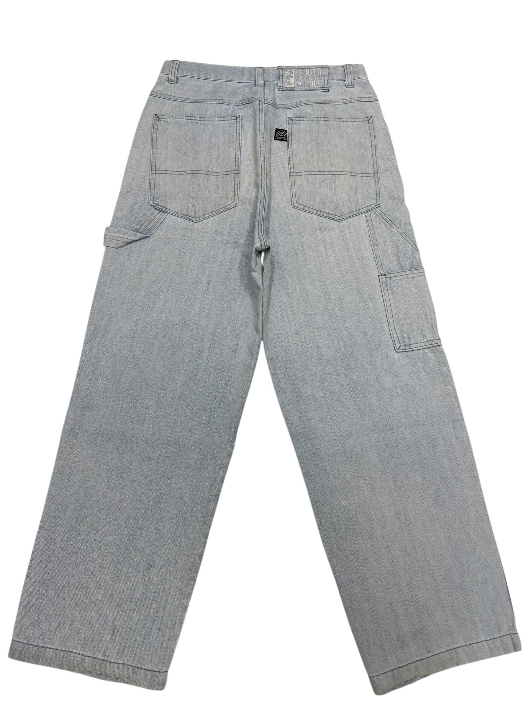 Southpole 🔥SOUTHPOLE BAGGY JEANS BLUE WASH WORKWEAR DENIM Size US 30 / EU 46 - 1 Thumbnail
