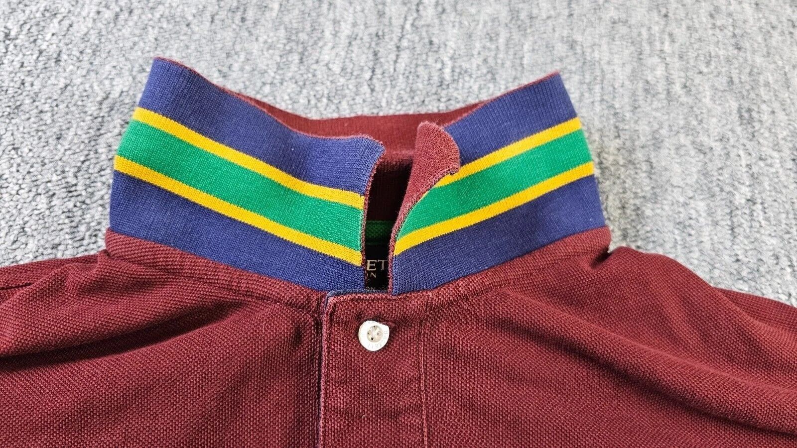 Hackett Hackett London Polo Shirt Bordeaux Number Logo Cotton Men L Size US L / EU 52-54 / 3 - 6 Thumbnail