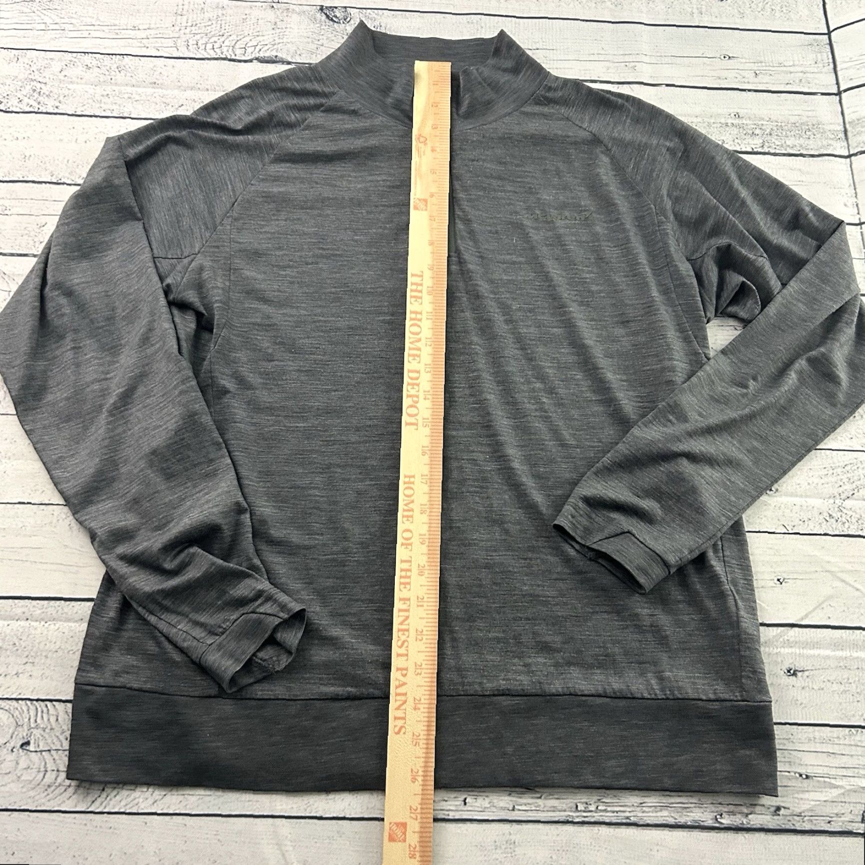 Vintage McLaren Long Sleeve Wool Blend 1/4 Zip Lightweight Jacket Men's XL Gray Size US XL / EU 56 / 4 - 3 Thumbnail