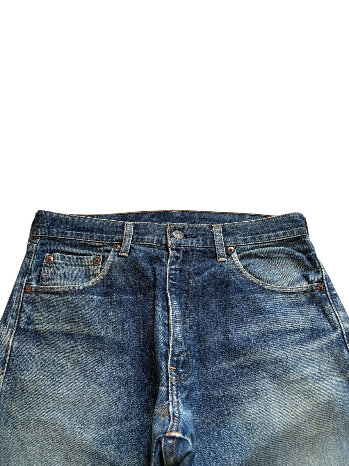 Levi's Vintage 80 Levis 504Z Big E Selvedge Baggy Jeans Size US 31 - 4 Thumbnail
