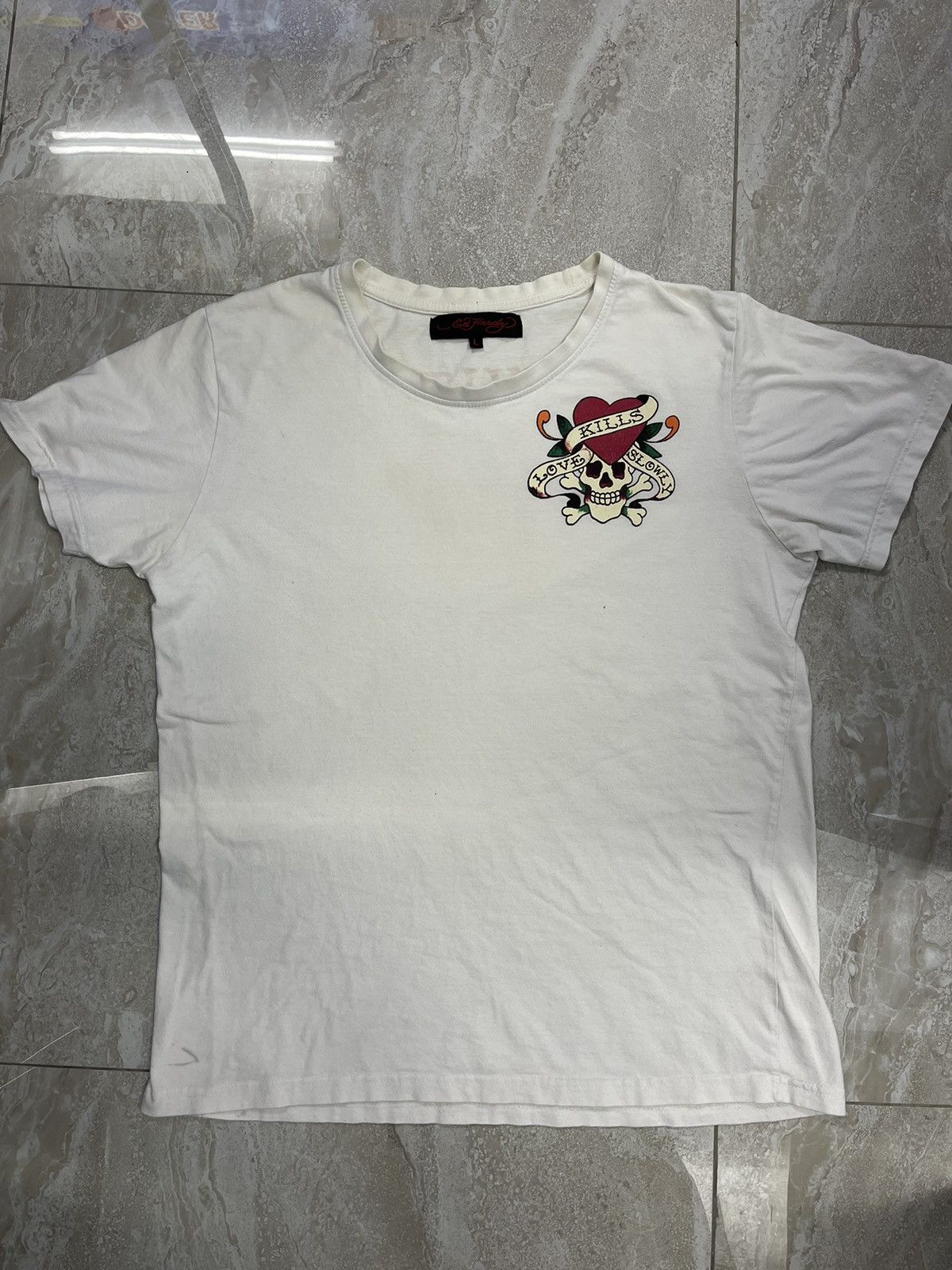 Ed Hardy × Japanese Brand × Seditionaries VINTAGE ED HARDY SPELLOUT VERY RARE Size US L / EU 52-54 / 3 - 2 Thumbnail
