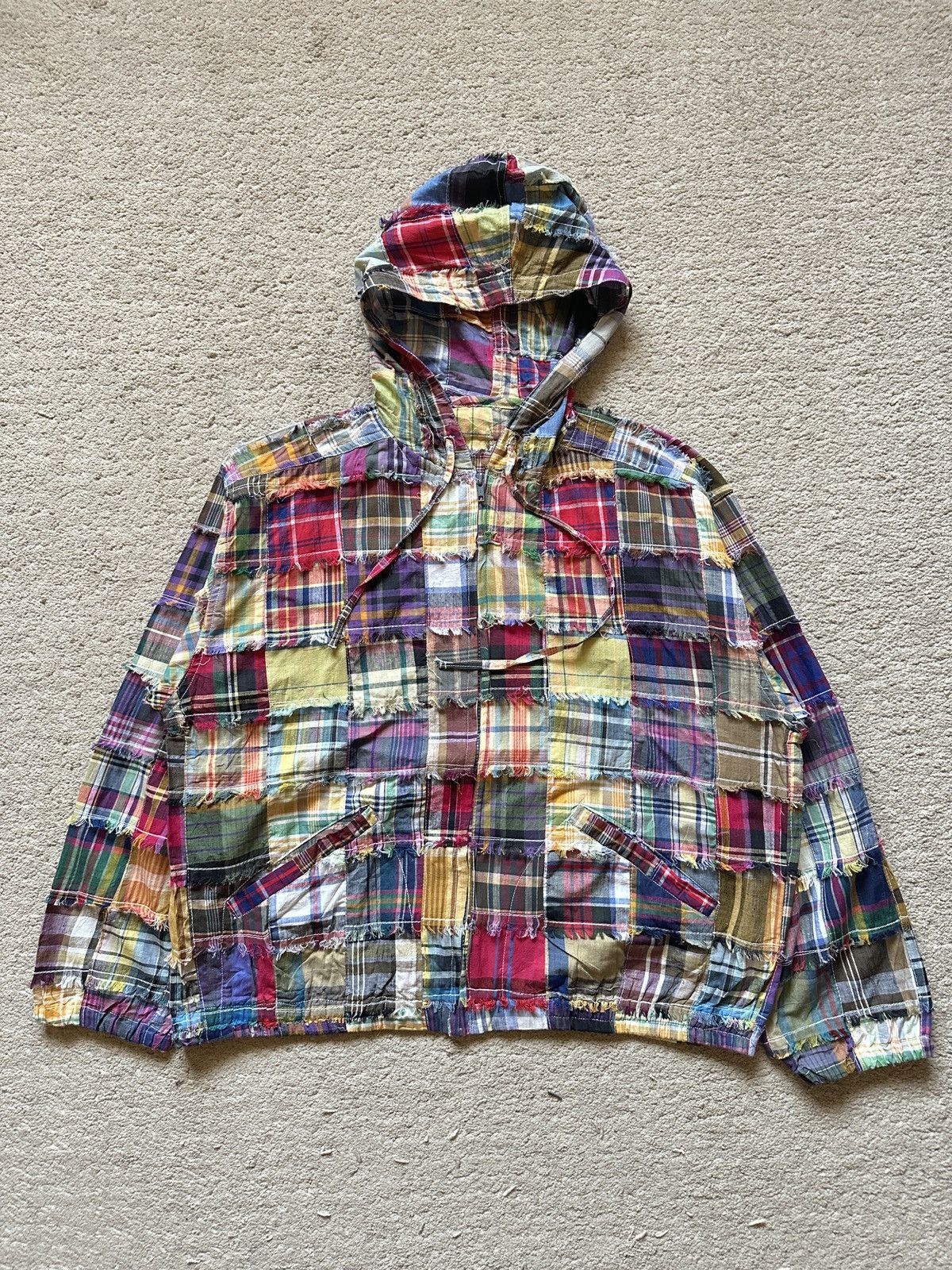 Vintage Patchwork Lightweight Hoodie